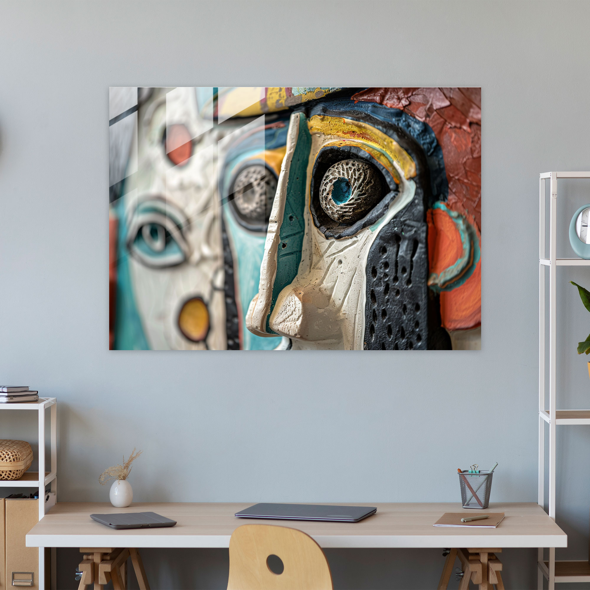 Pablo Picasso Home Decoration - Surreal Composition - Pablo Picasso, Modern Art, Home Decoration, Glass Art