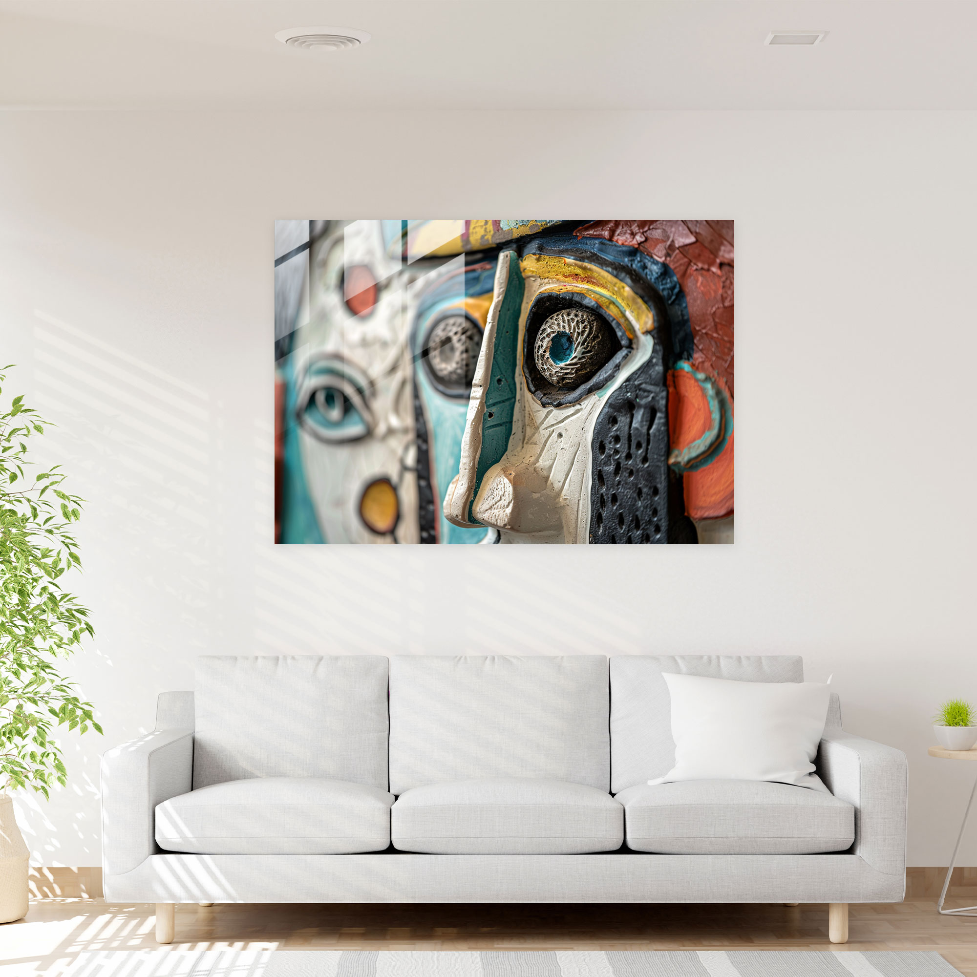 Pablo Picasso Home Decoration - Surreal Composition - Pablo Picasso, Modern Art, Home Decoration, Glass Art