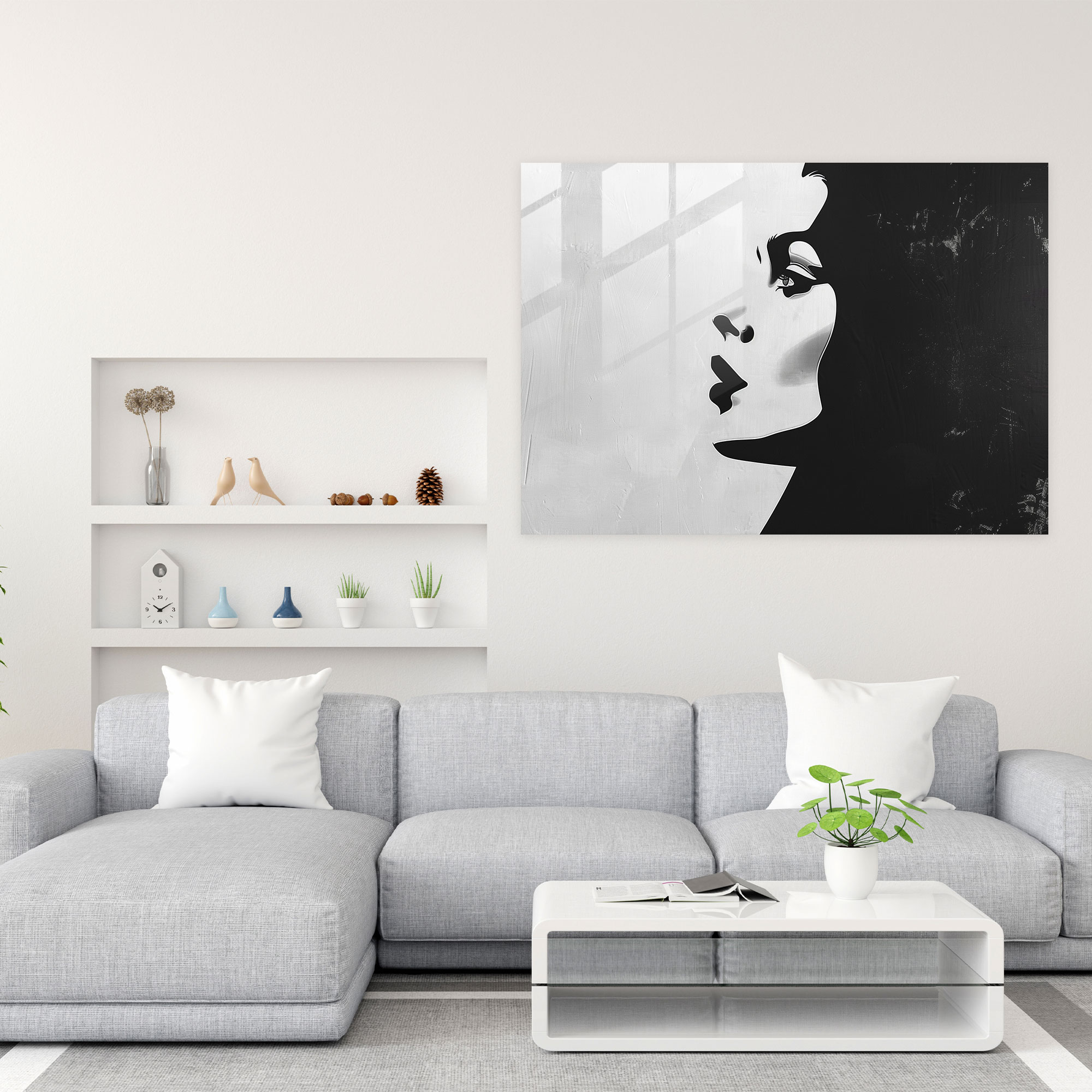 Pablo Picasso Glass Art - Minimalist Portrait - Pablo Picasso, Minimalist, Glass Art, Portrait