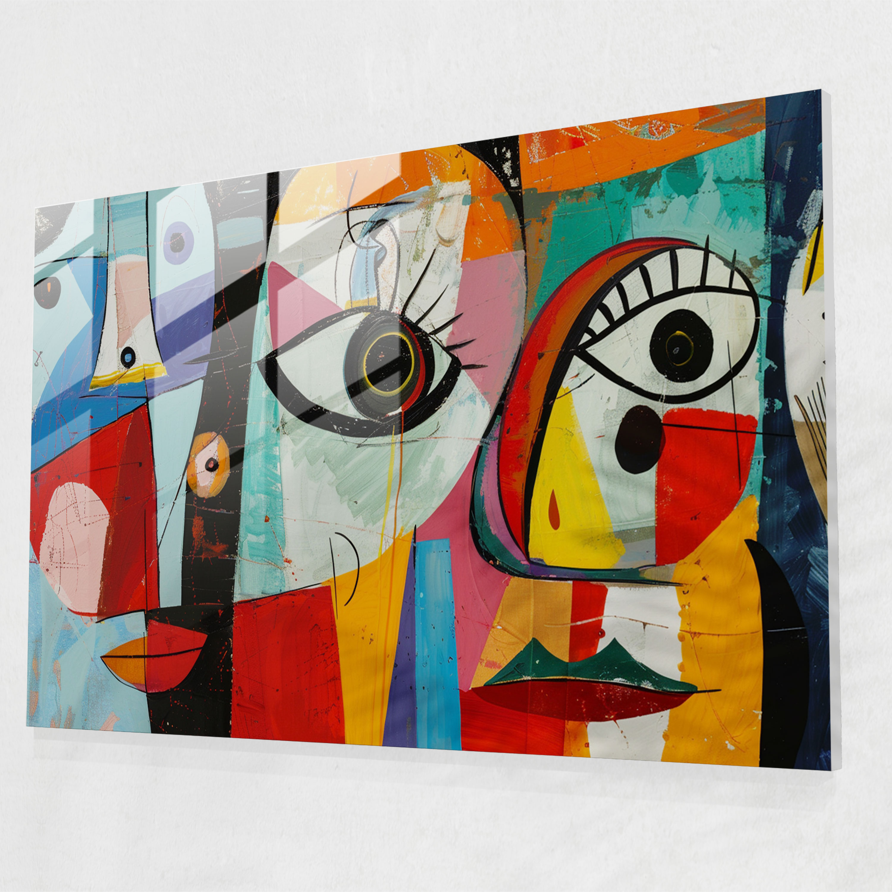 Pablo Picasso Glass Wall Art - Playful Shapes - Pablo Picasso, Design, Pablo Picasso, Playful