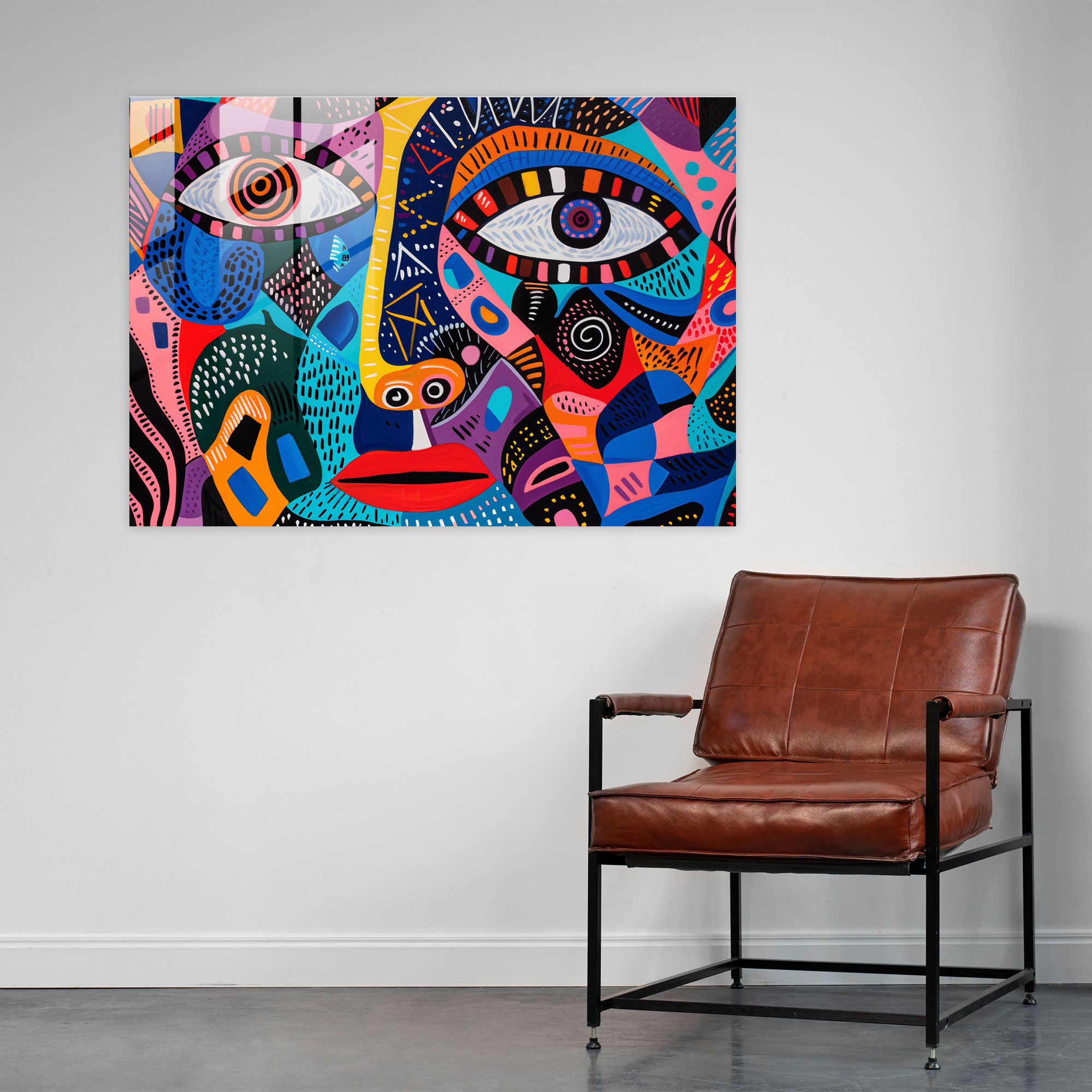 Pablo Picasso Wall Decoration - Bold Patterns - Pablo Picasso, Pablo Picasso, Vibrant Hues, Bold Patterns