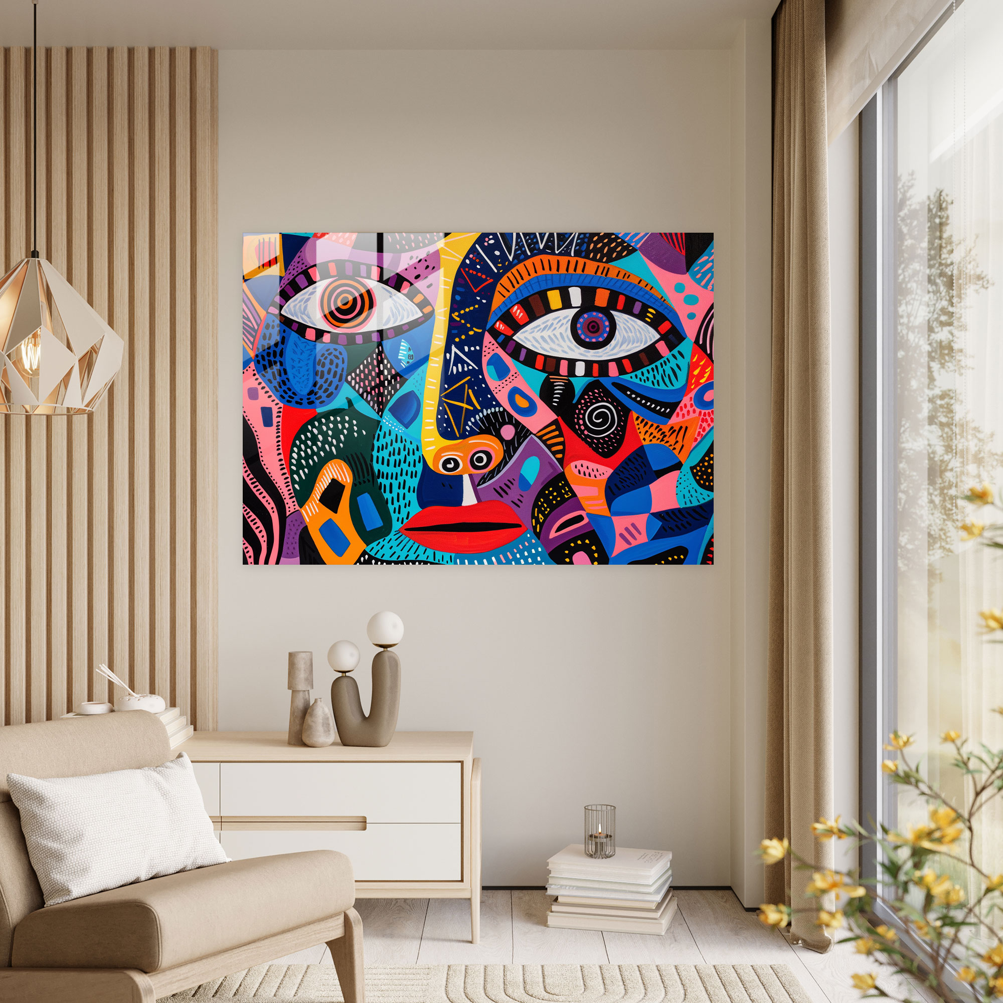 Pablo Picasso Wall Decoration - Bold Patterns - Pablo Picasso, Pablo Picasso, Vibrant Hues, Bold Patterns