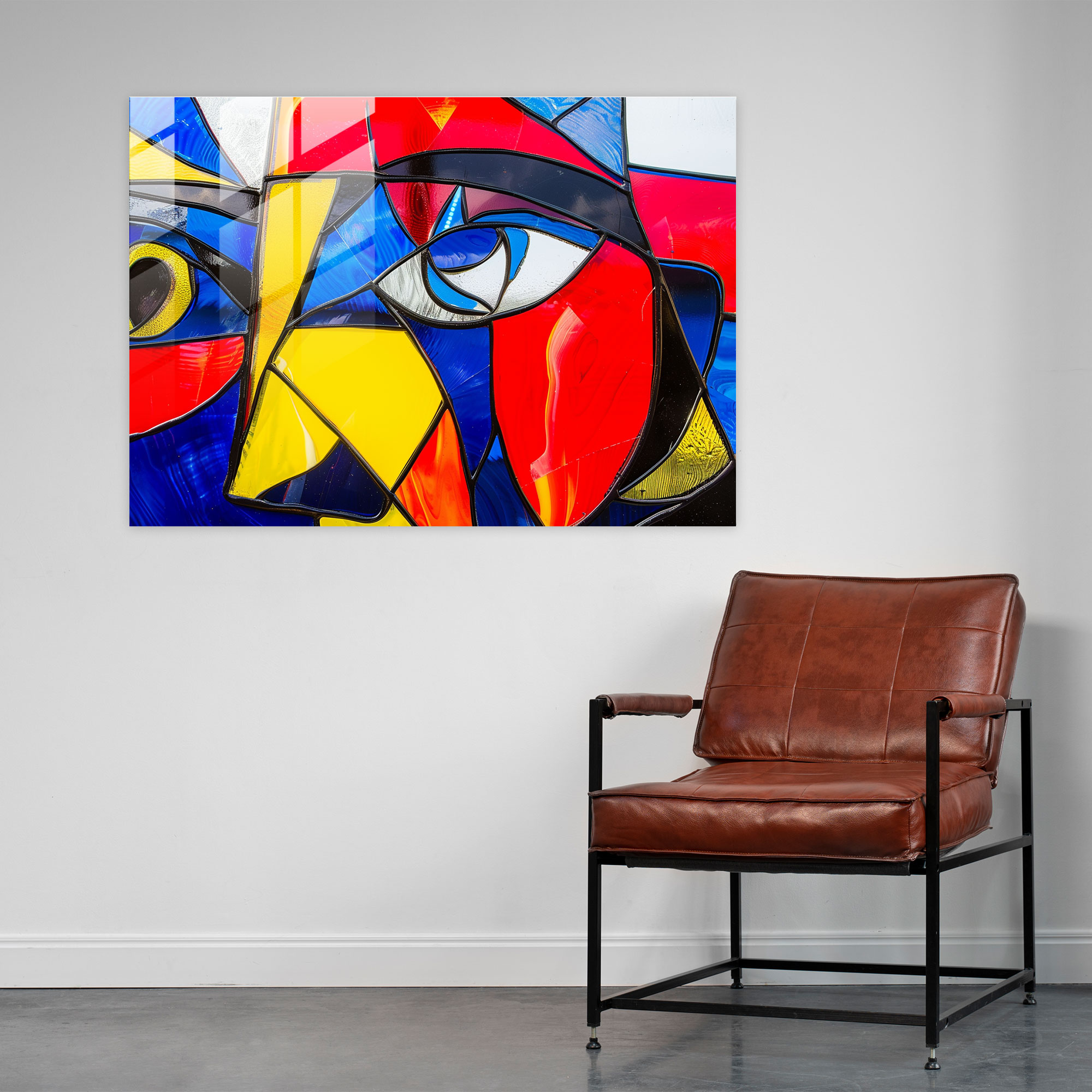 Pablo Picasso Glass Art - Bold Shapes - Pablo Picasso, Pablo Picasso, Abstract Art, Glass Art