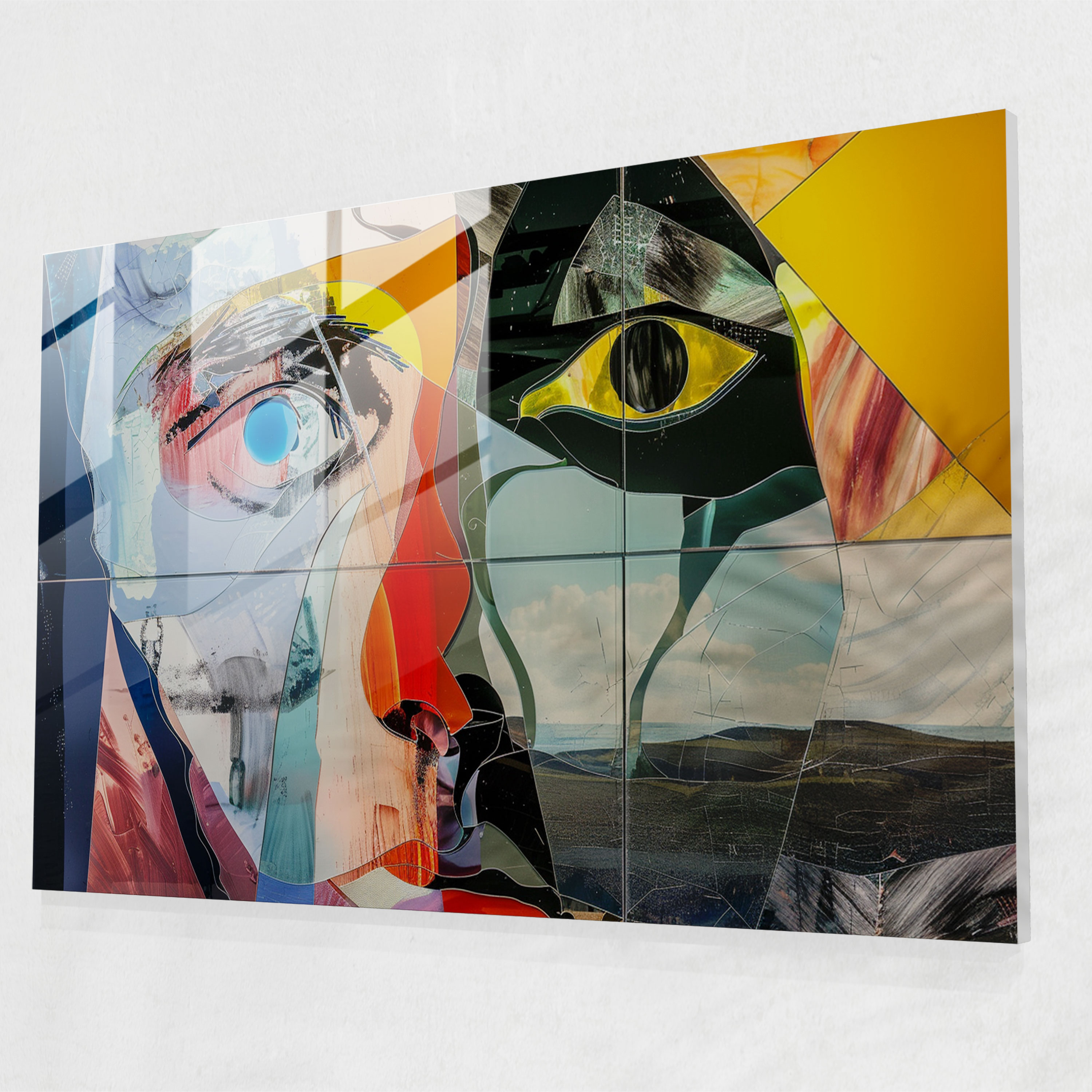 Pablo Picasso Glass Print - Surreal Landscapes - Pablo Picasso, Landscape Art, Pablo Picasso, Surreal Art