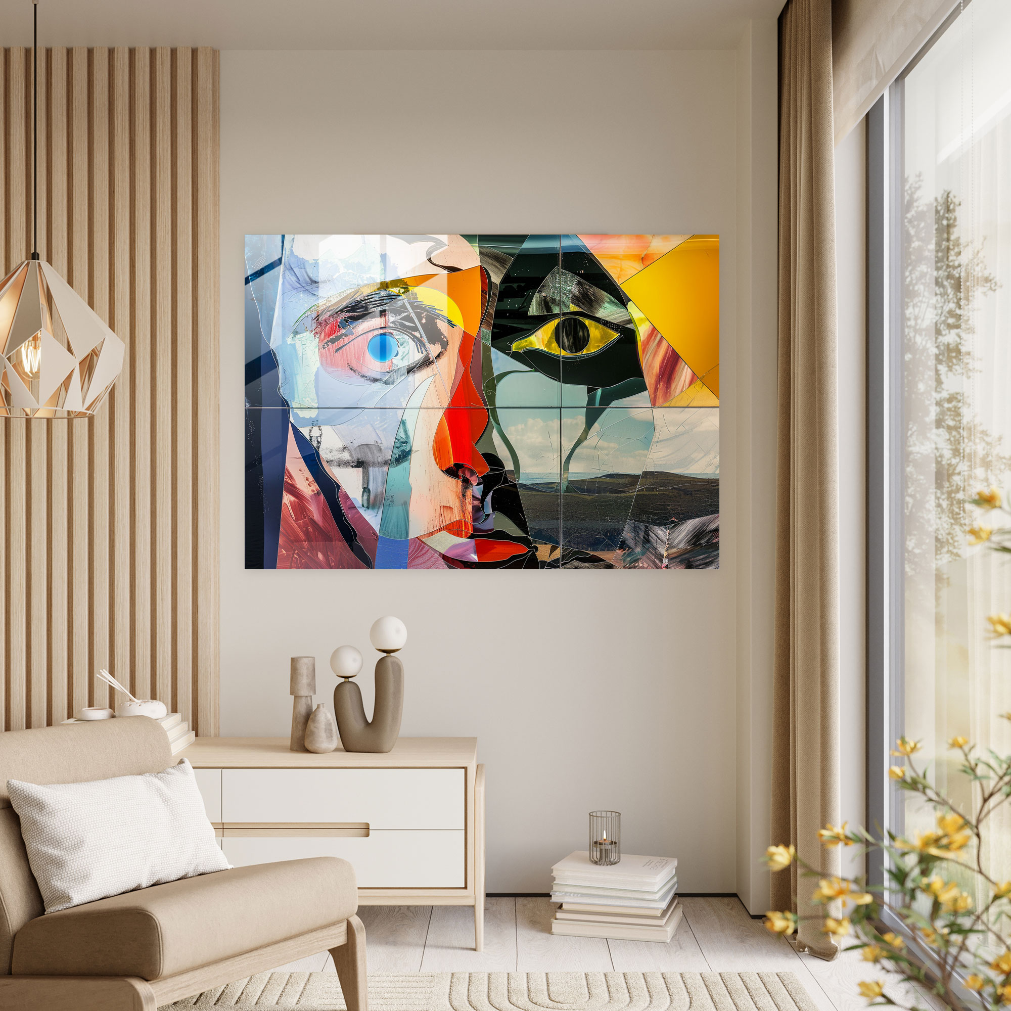 Pablo Picasso Glass Print - Surreal Landscapes - Pablo Picasso, Landscape Art, Pablo Picasso, Surreal Art