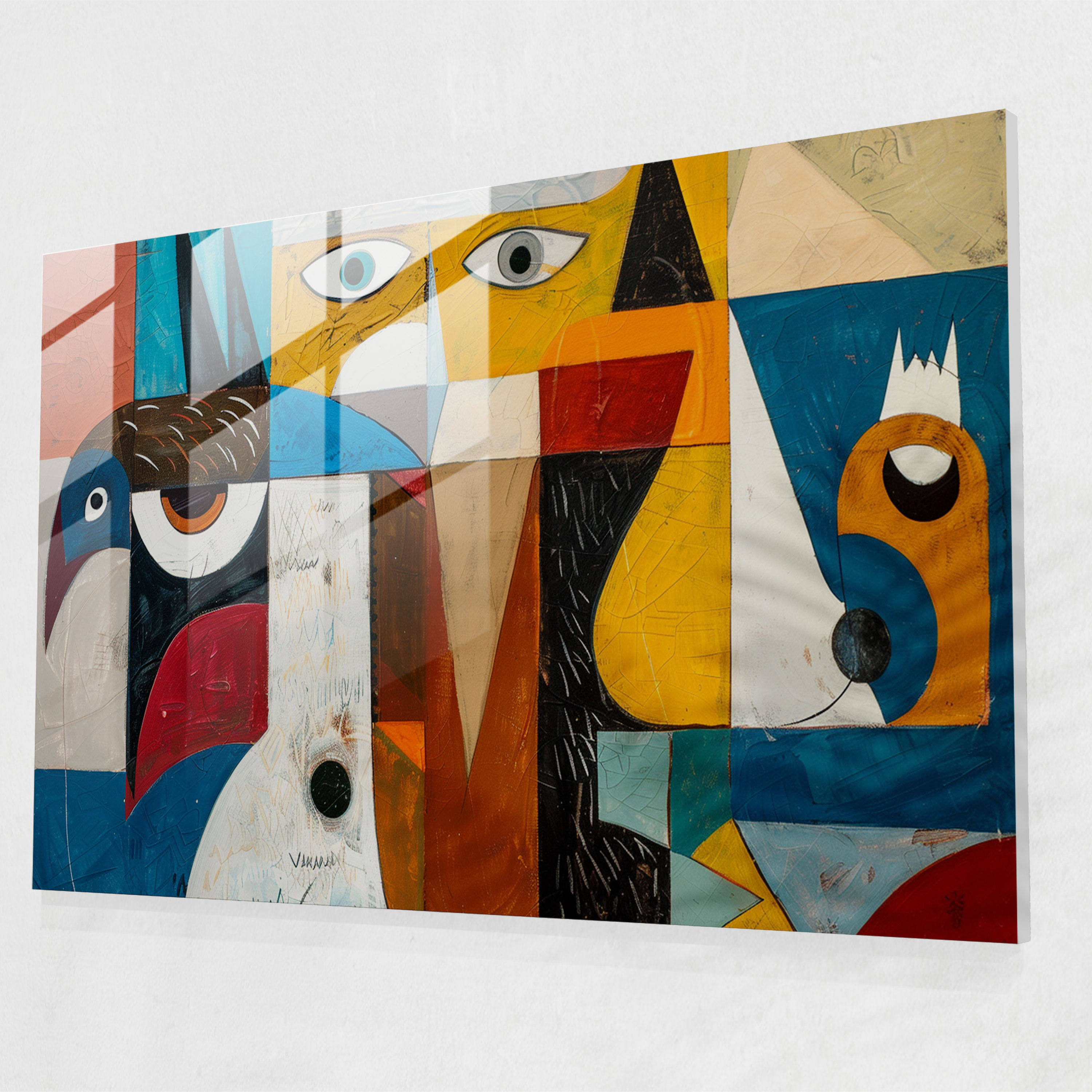 Pablo Picasso Wall Decoration - Cubist Animals - Pablo Picasso, Animal Art, Glass Print, Modern Art