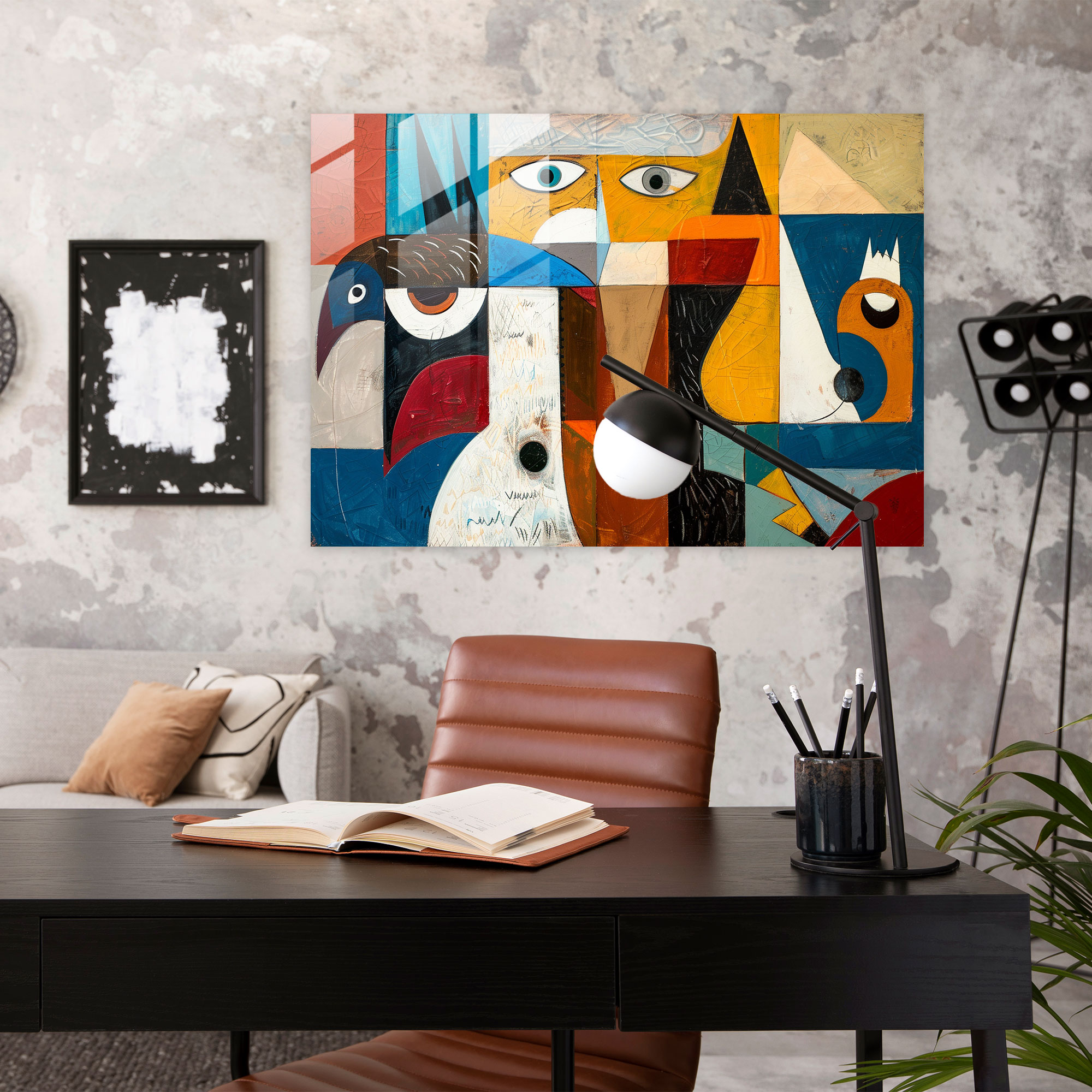 Pablo Picasso Wall Decoration - Cubist Animals - Pablo Picasso, Animal Art, Glass Print, Modern Art