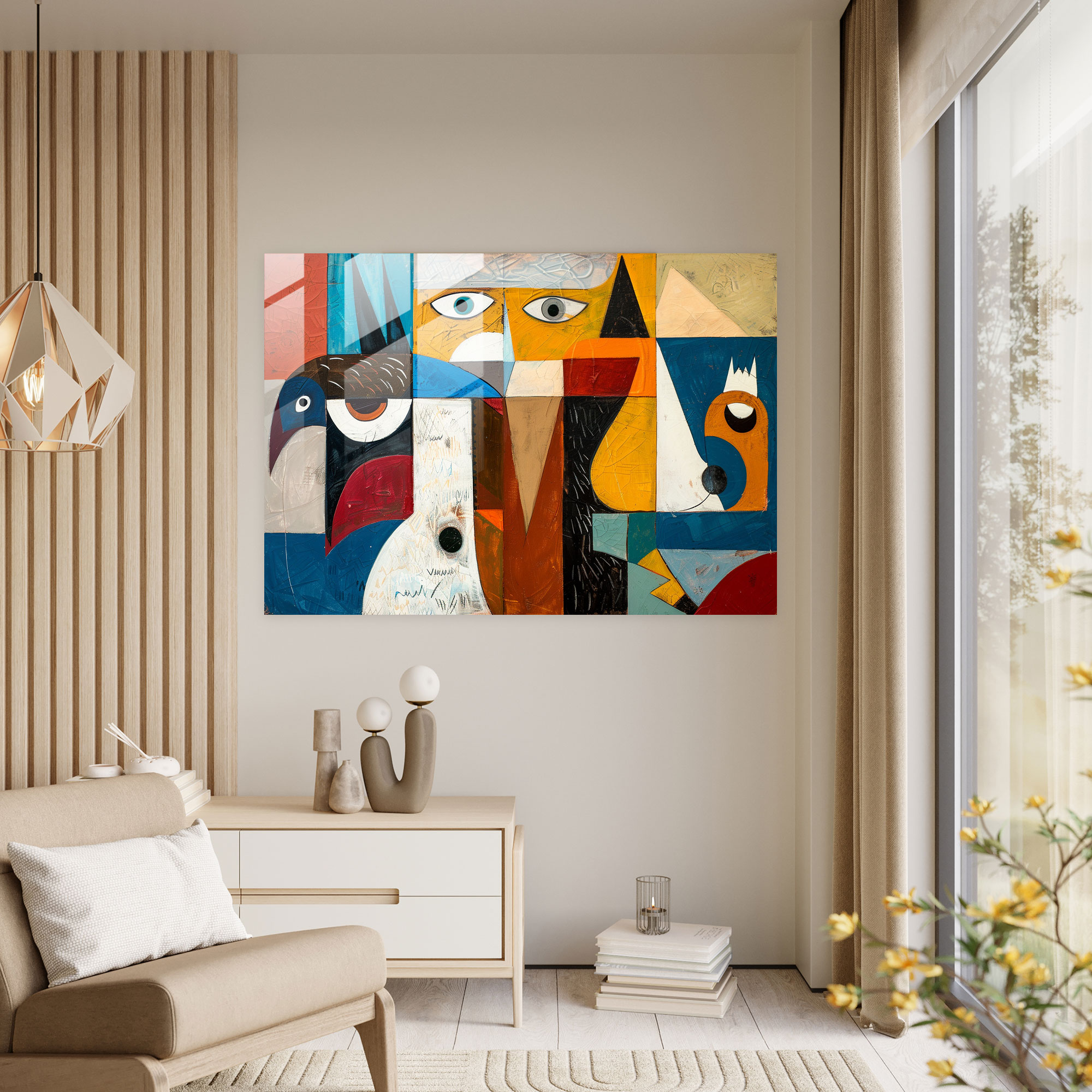 Pablo Picasso Wall Decoration - Cubist Animals - Pablo Picasso, Animal Art, Glass Print, Modern Art