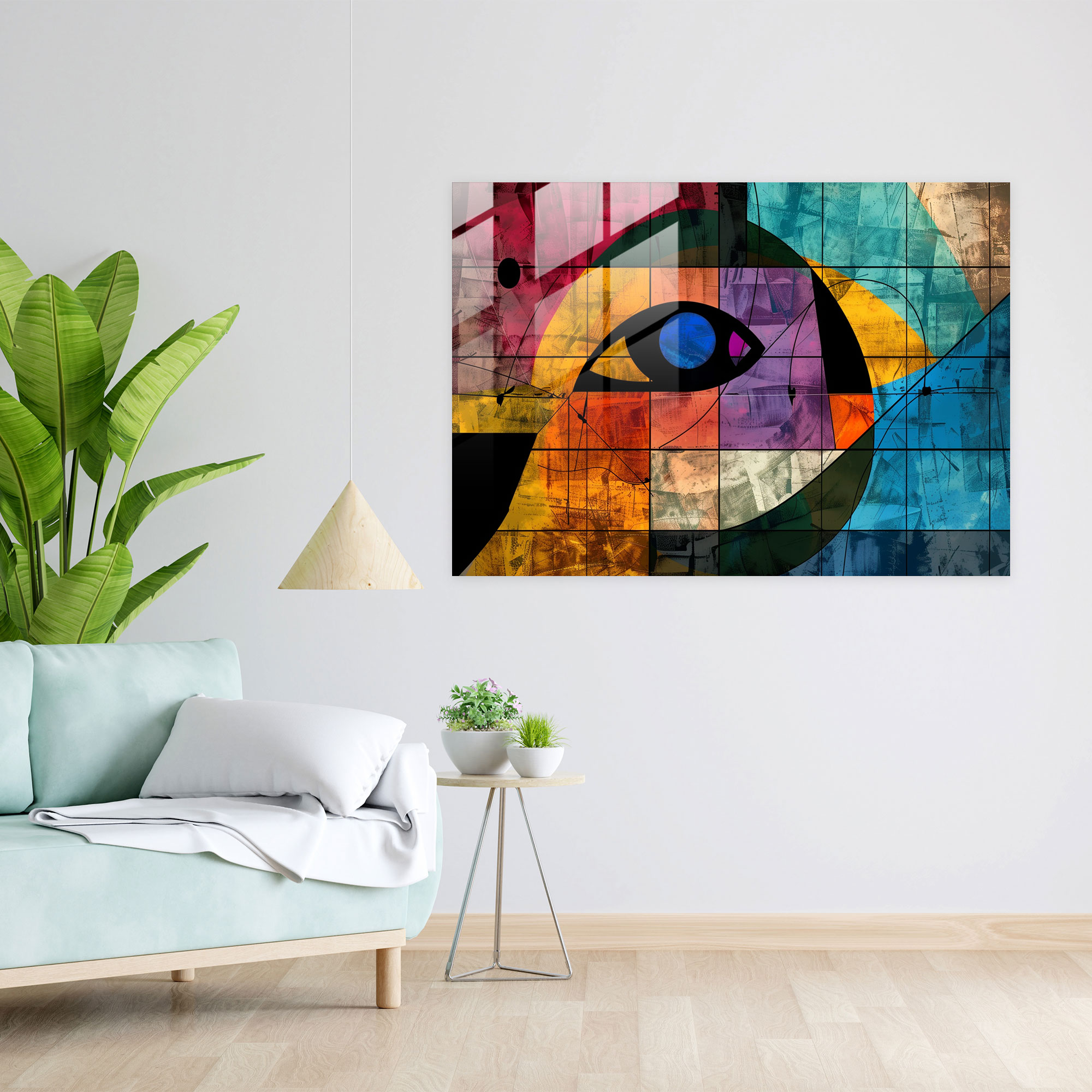 Pablo Picasso Abstract Glass Print - Pablo Picasso, Glass Wall Art, Pablo Picasso, Modern Art