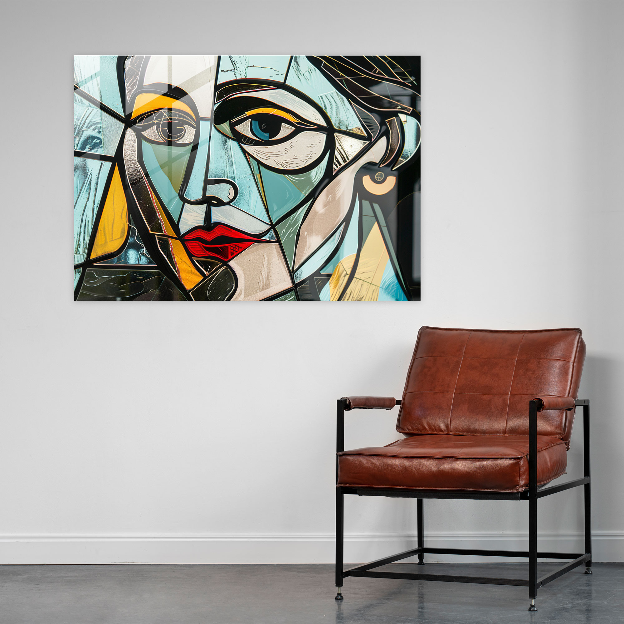 Pablo Picasso Cubist Glass Print - Pablo Picasso, Wall Decoration, Modern Art, Cubist Art