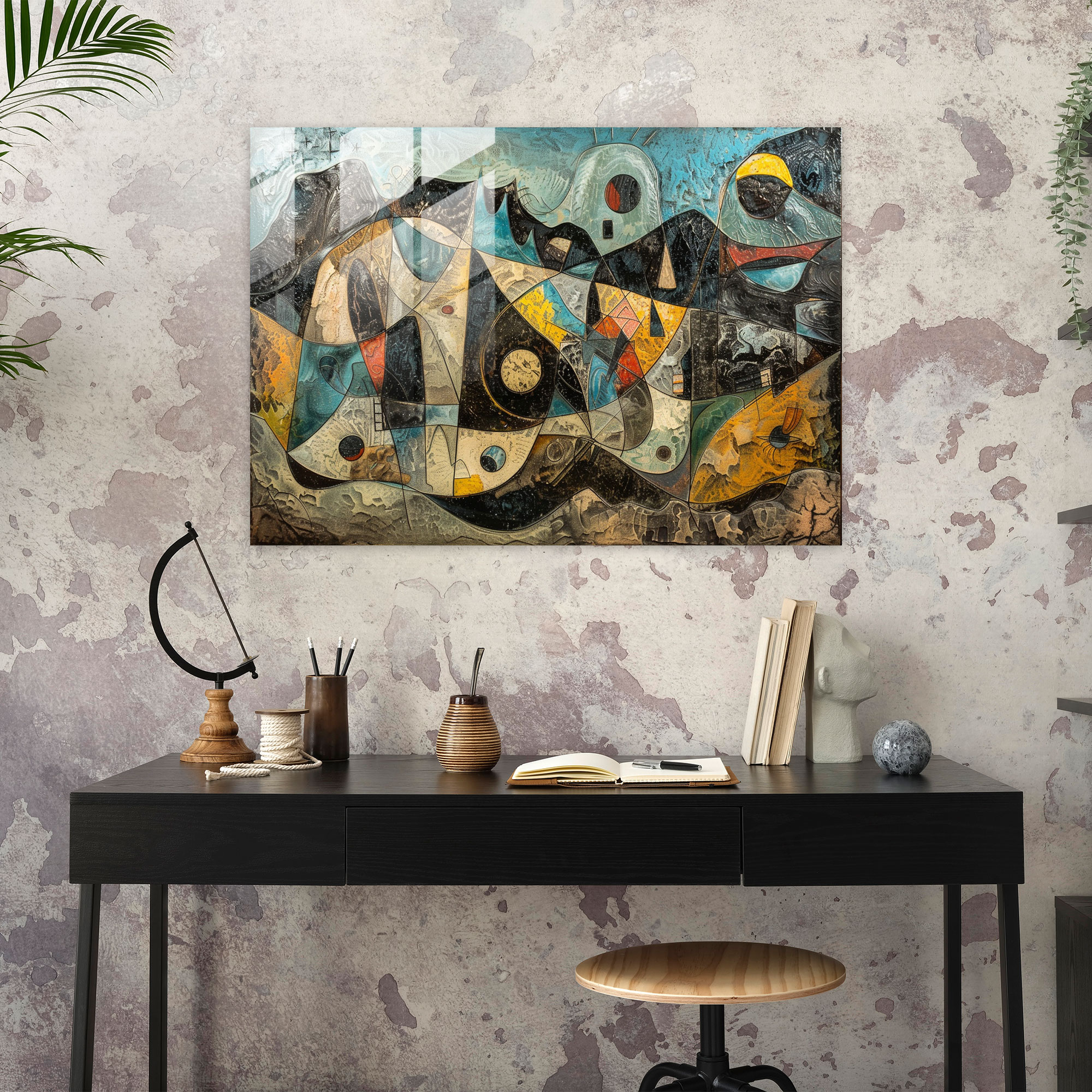 Pablo Picasso Surreal Glass Wall Art - Pablo Picasso, Modern Art, Glass Wall Art, Home Decoration