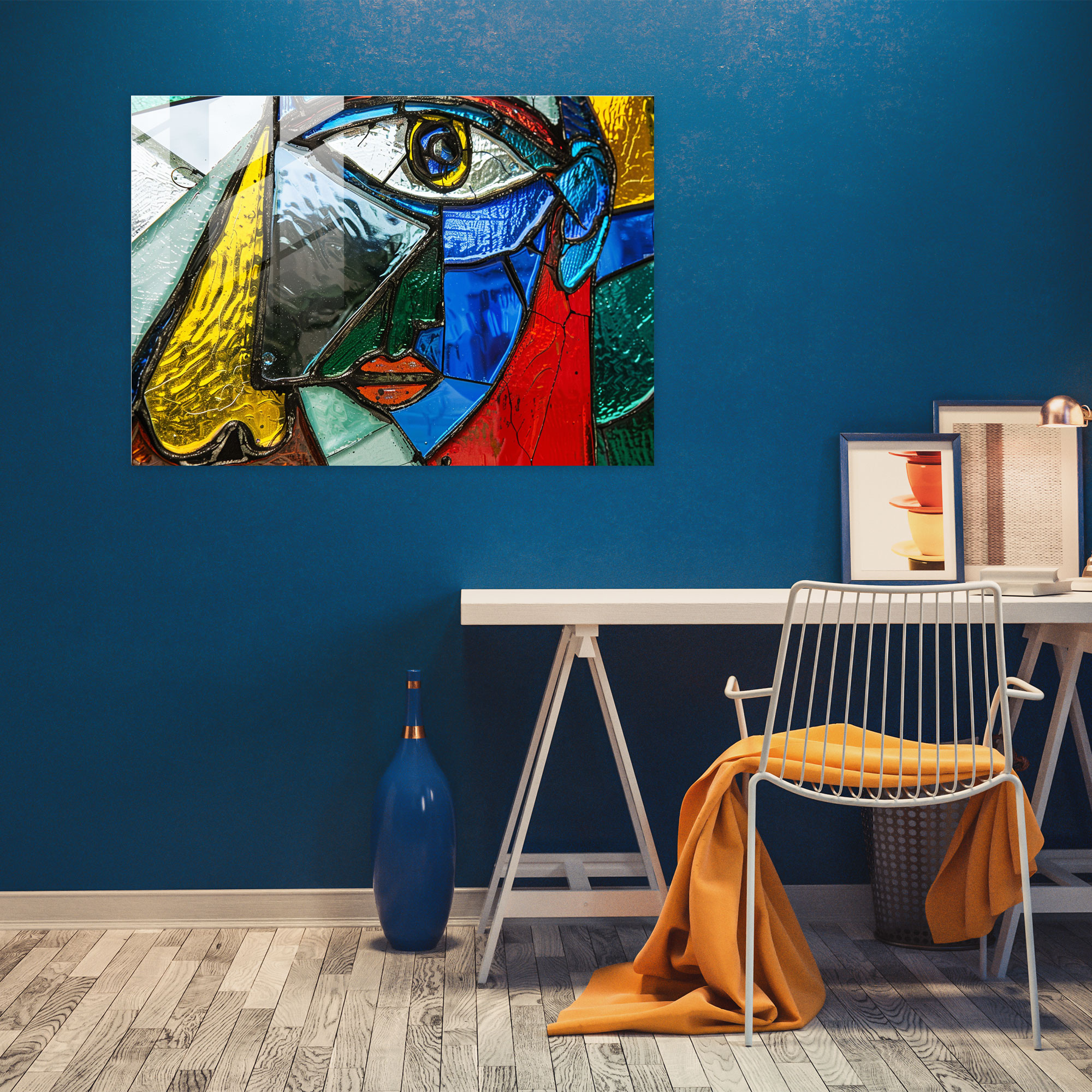 Pablo Picasso Modernist Glass Art - Pablo Picasso, Portrait Art, Glass Art, Contemporary Art