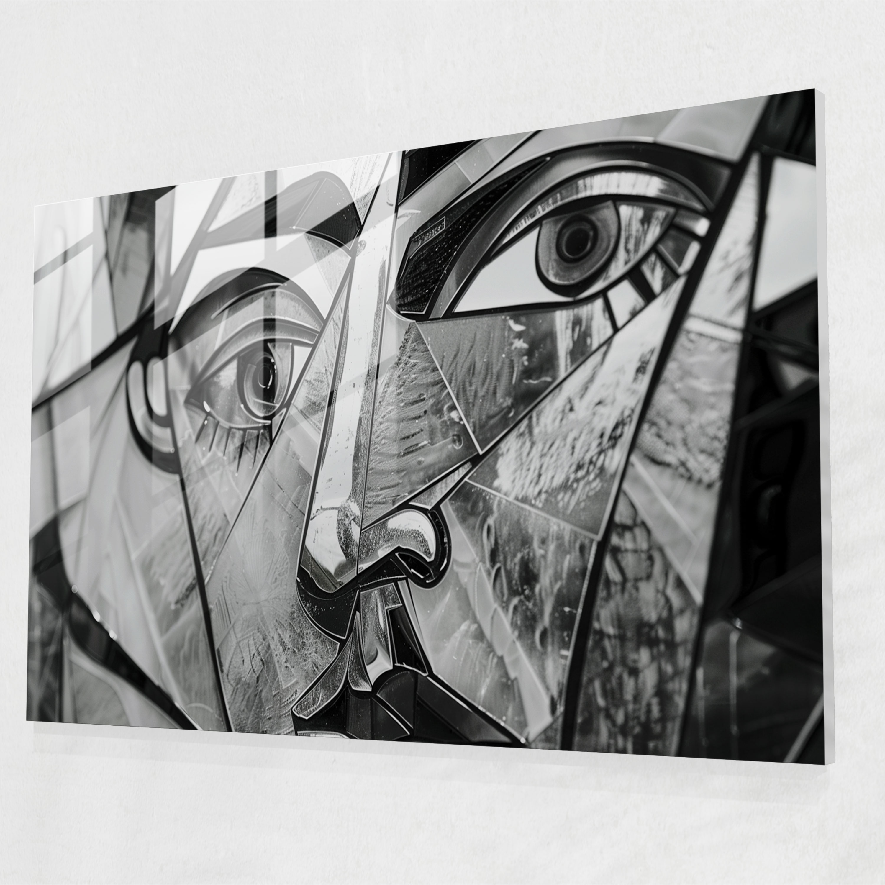 Pablo Picasso Cubist Glass Wall Art - Pablo Picasso, Home Decoration, Glass Art, Modern Art