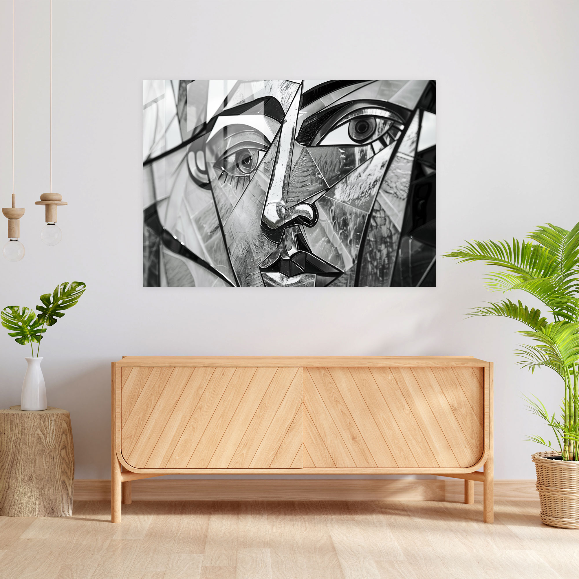 Pablo Picasso Cubist Glass Wall Art - Pablo Picasso, Home Decoration, Glass Art, Modern Art