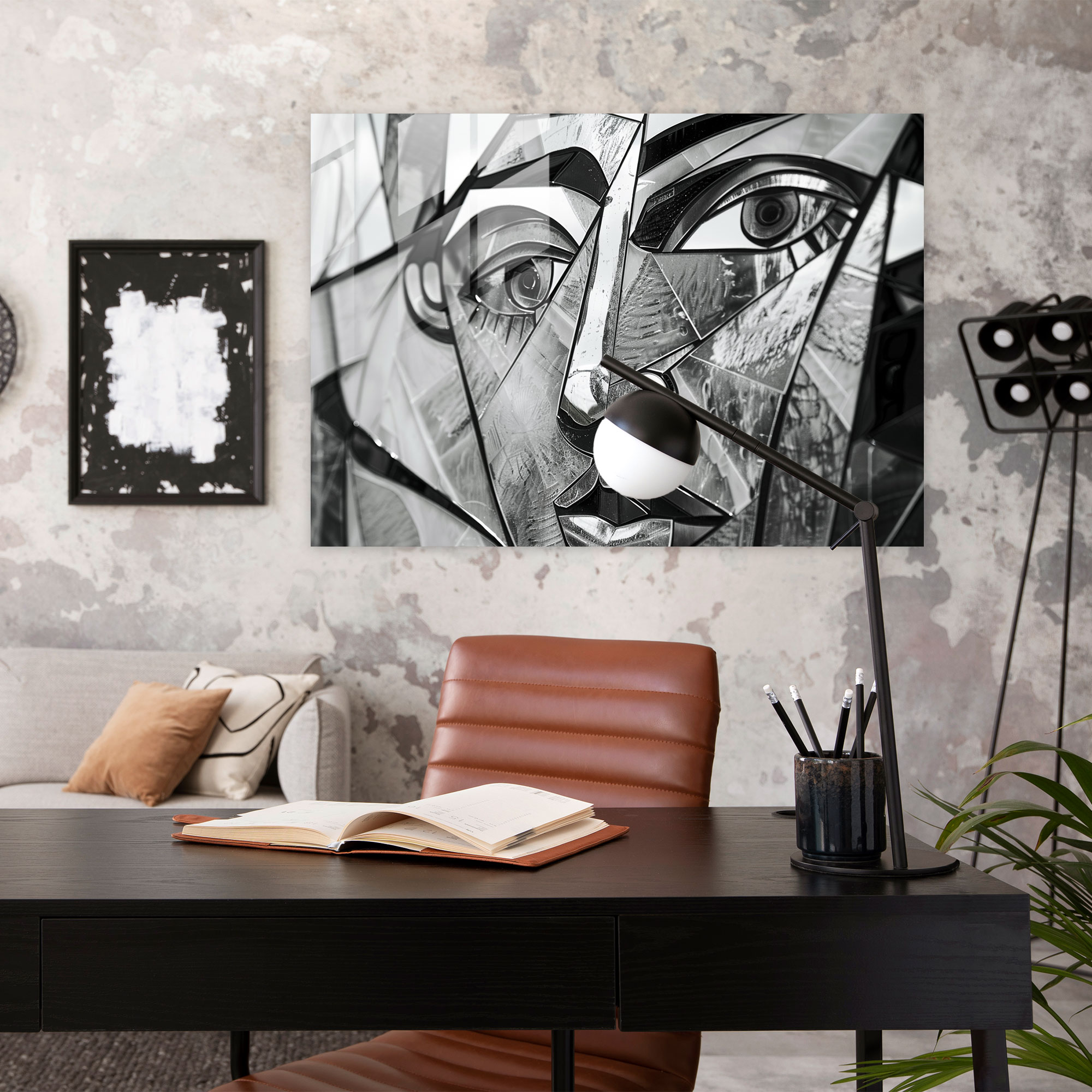 Pablo Picasso Cubist Glass Wall Art - Pablo Picasso, Home Decoration, Glass Art, Modern Art