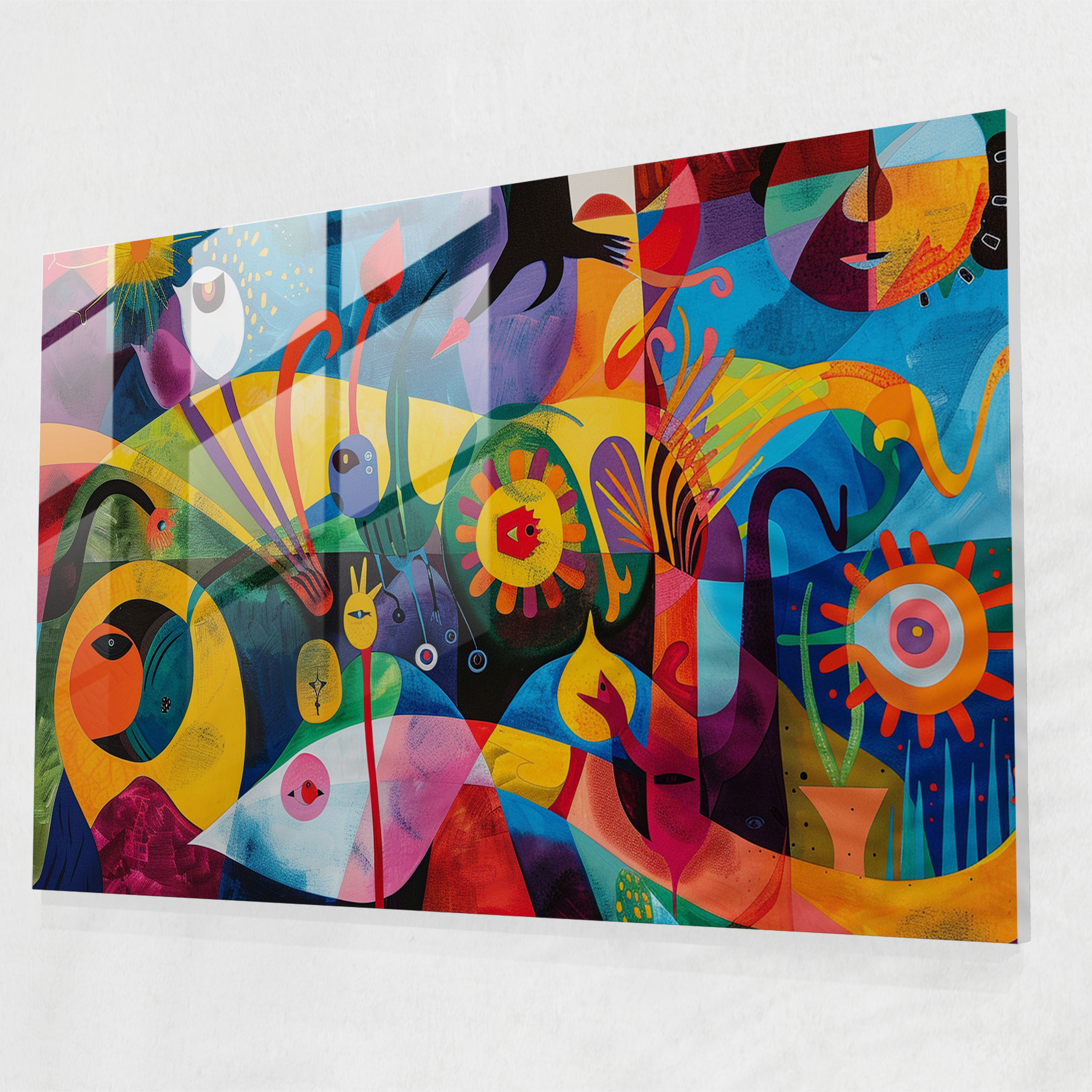 Pablo Picasso Surreal Glass Print - Pablo Picasso, Pablo Picasso, Glass Art, Glass Wall Art