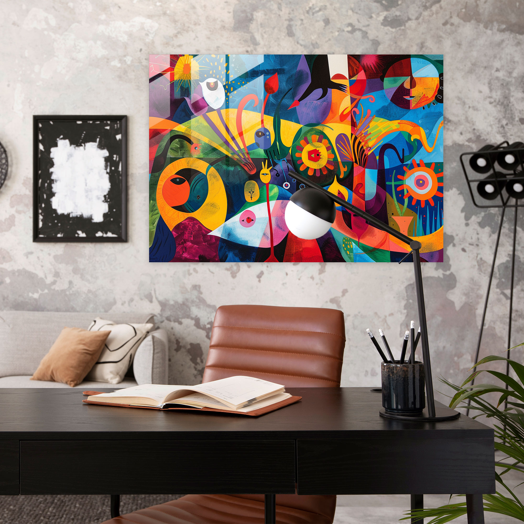 Pablo Picasso Surreal Glass Print - Pablo Picasso, Pablo Picasso, Glass Art, Glass Wall Art