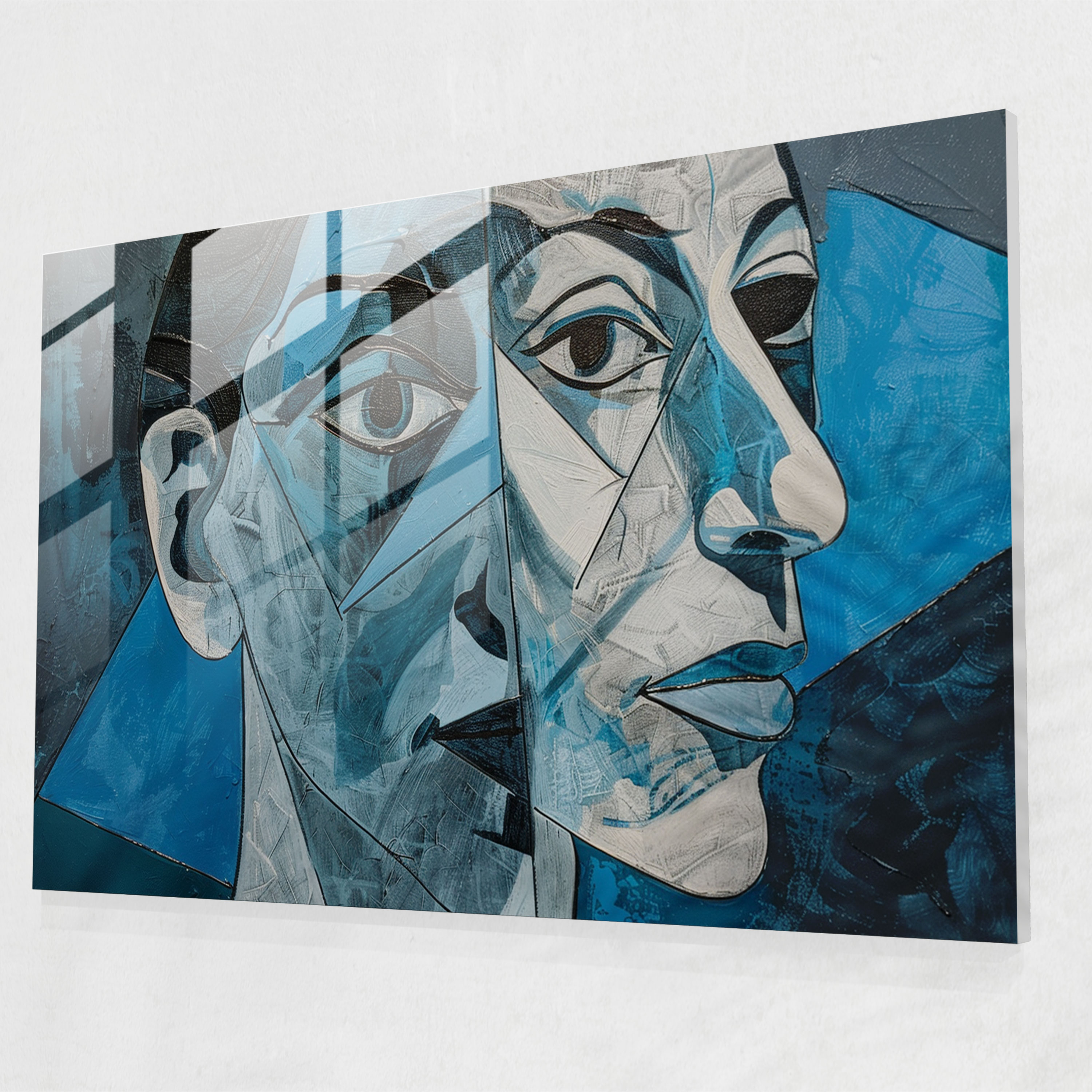 Pablo Picasso Woman Portrait Glass Print - Pablo Picasso, Glass Art, Home Decoration, Pablo Picasso
