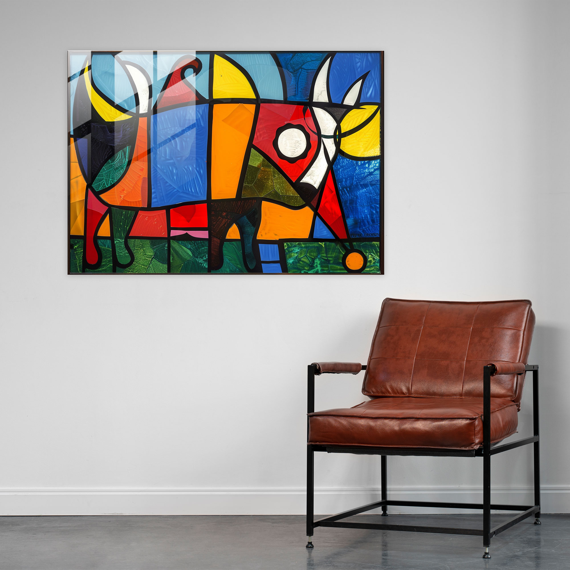 Pablo Picasso Animal Glass Print - Pablo Picasso, Glass Print, Glass Art, Home Decoration