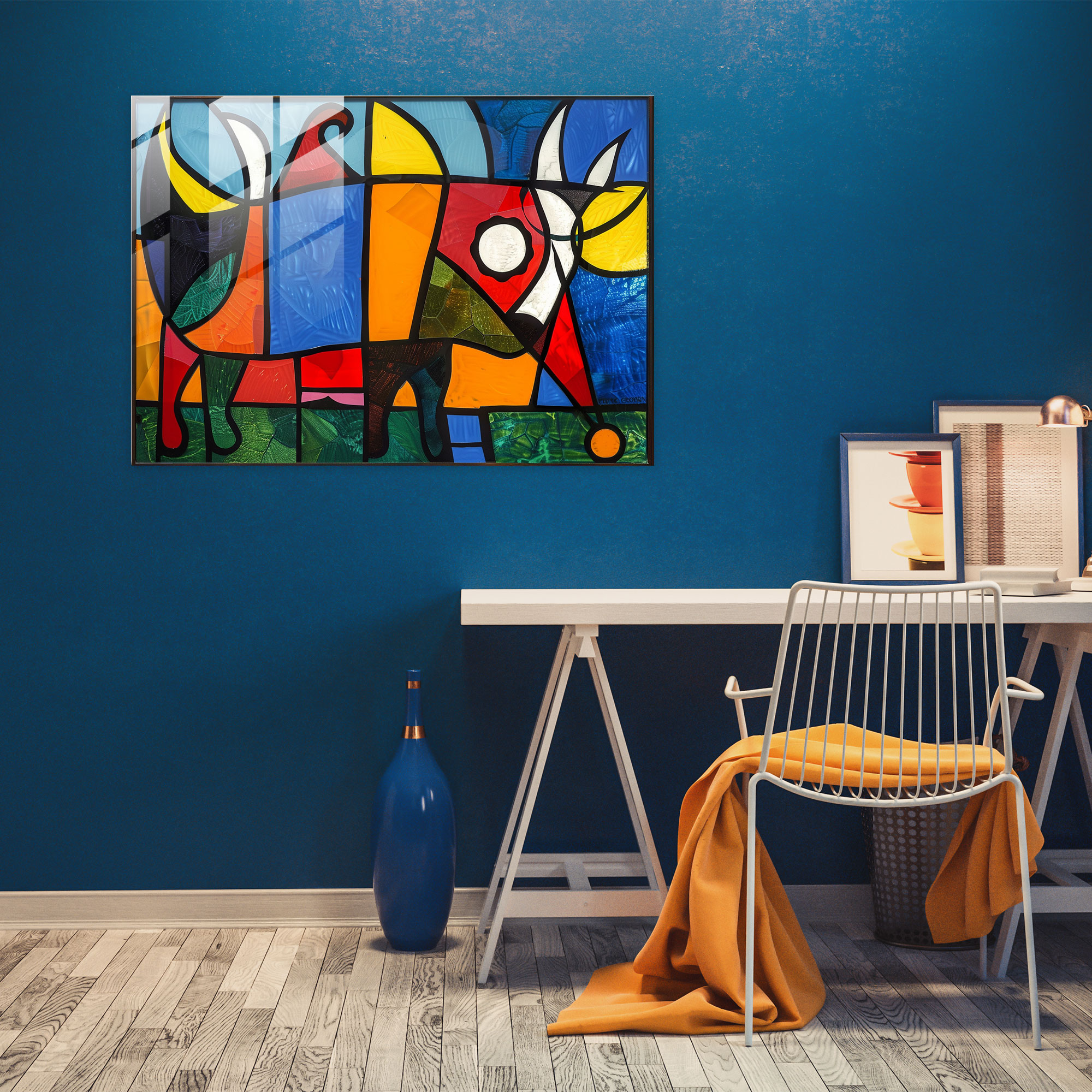 Pablo Picasso Animal Glass Print - Pablo Picasso, Glass Print, Glass Art, Home Decoration