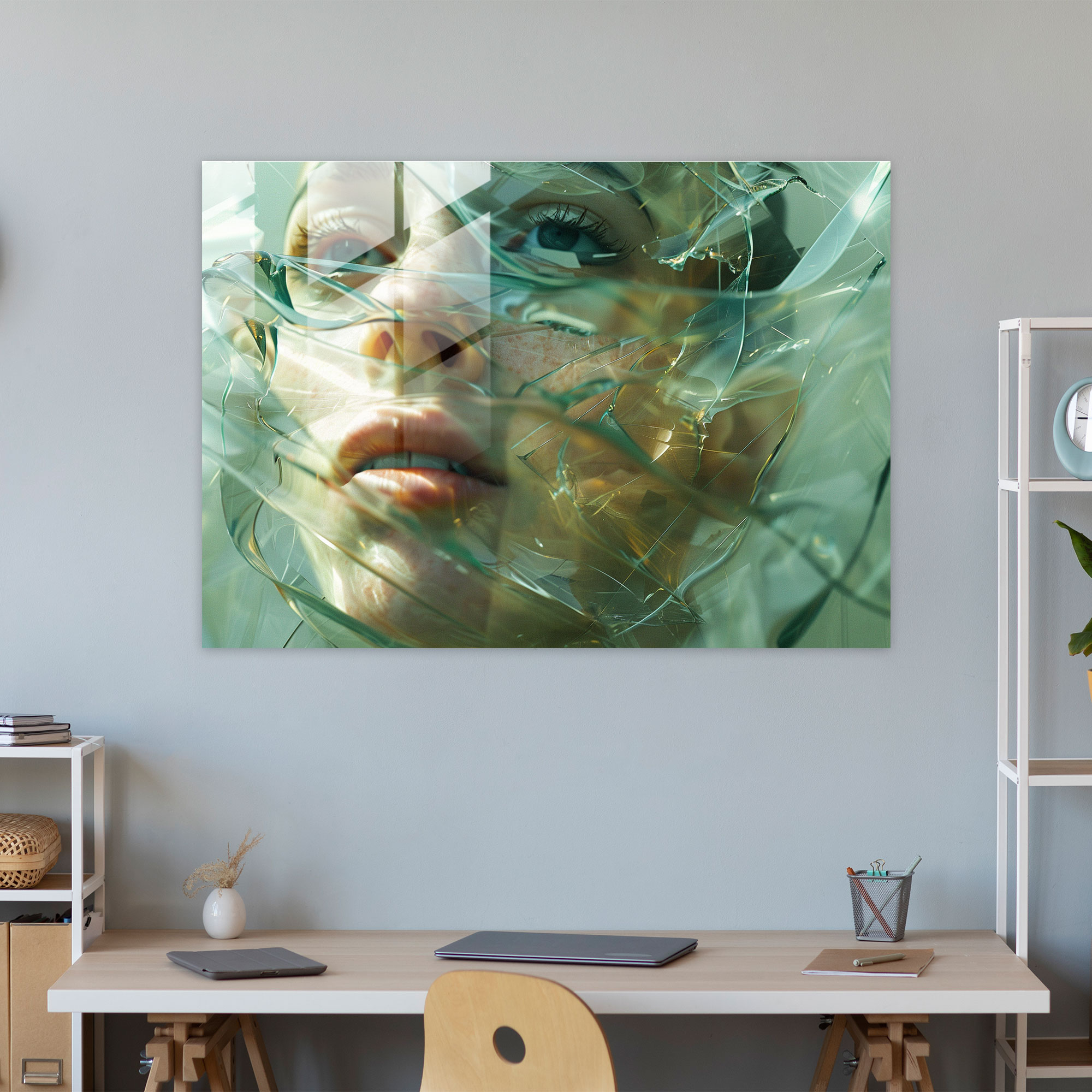 Pablo Picasso Distorted Portrait Glass Art - Pablo Picasso, Intriguing Art, Pablo Picasso, Glass Art