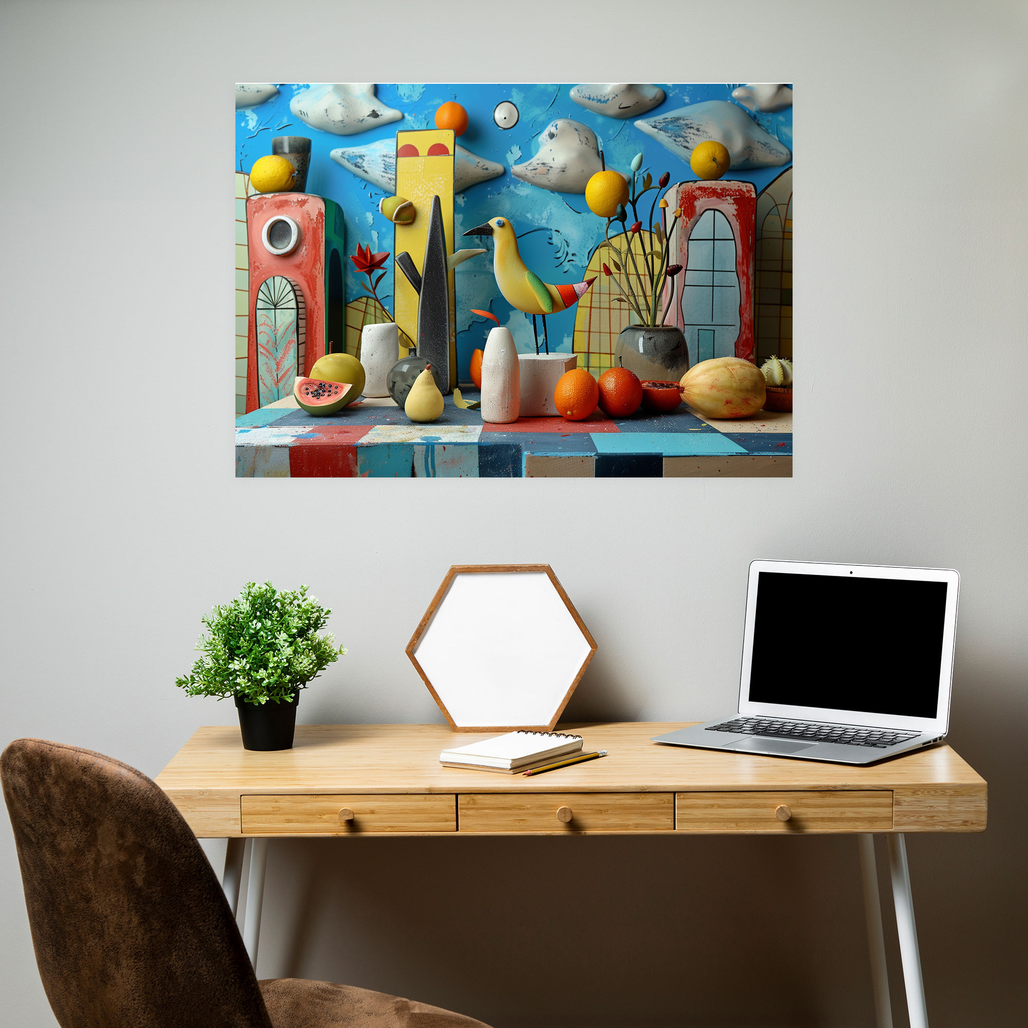Pablo Picasso Style Canvas Print - Pablo Picasso, Wall Art, Wall Decoration, Pablo Picasso Style