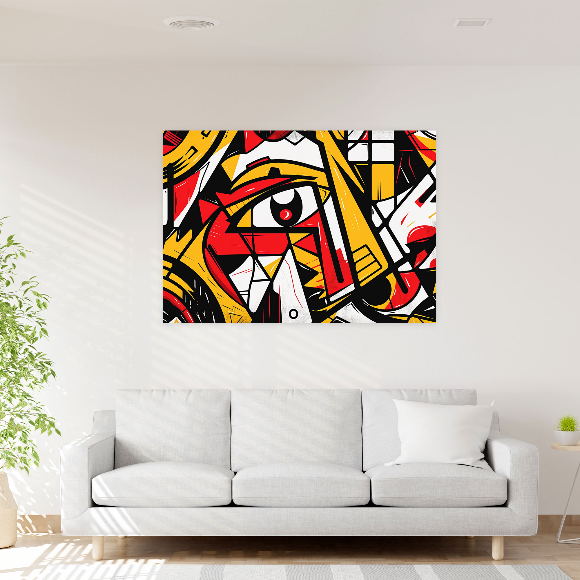 Pablo Picasso Style Canvas Print - Pablo Picasso, Pablo Picasso Style, Abstract, Canvas Print