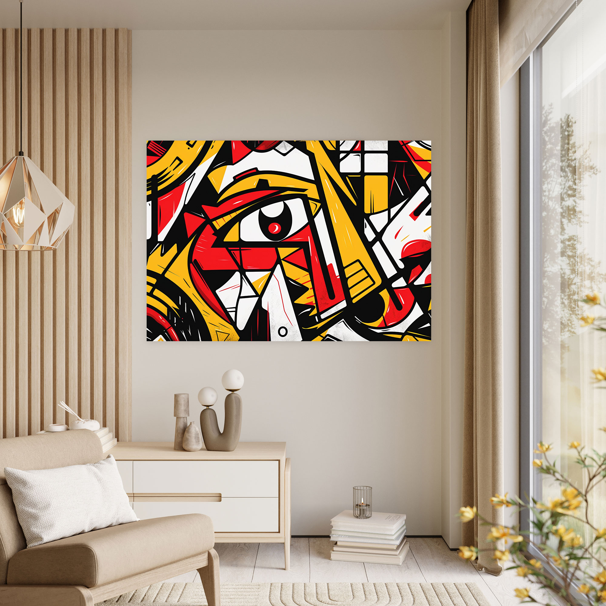 Pablo Picasso Style Canvas Print - Pablo Picasso, Pablo Picasso Style, Abstract, Canvas Print