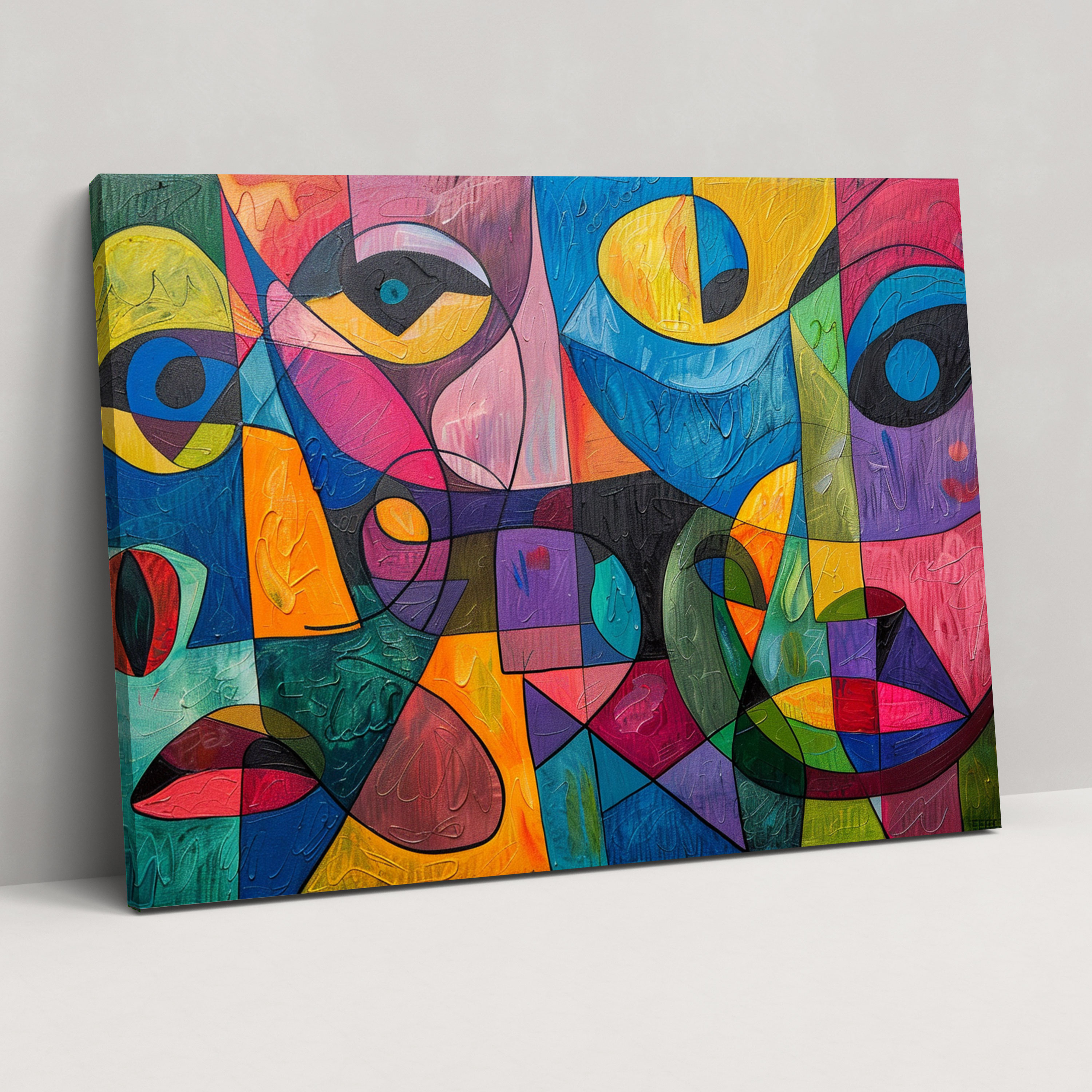 Pablo Picasso Style Canvas Print - Pablo Picasso, Playful, Wall Art, Canvas Print