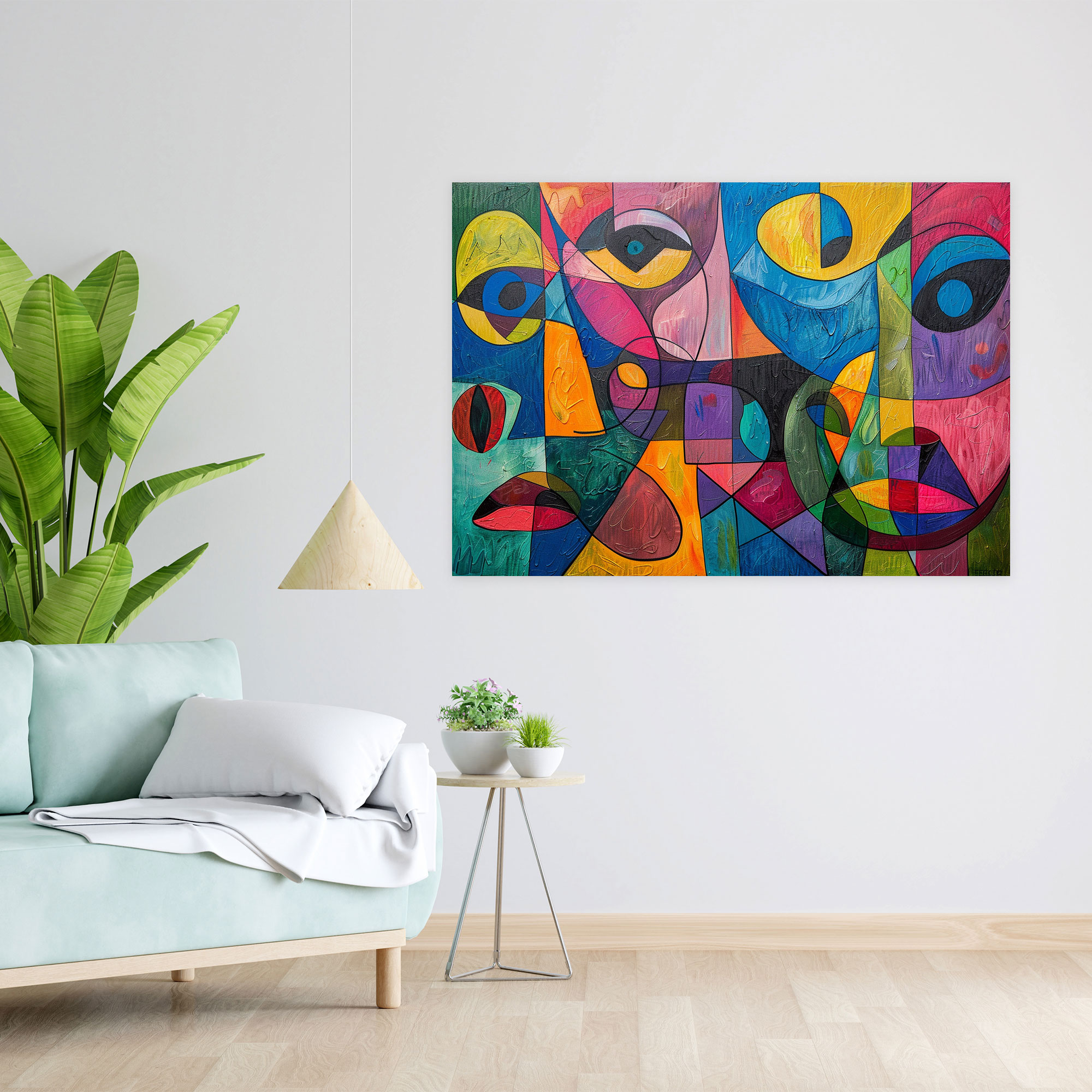 Pablo Picasso Style Canvas Print - Pablo Picasso, Playful, Wall Art, Canvas Print