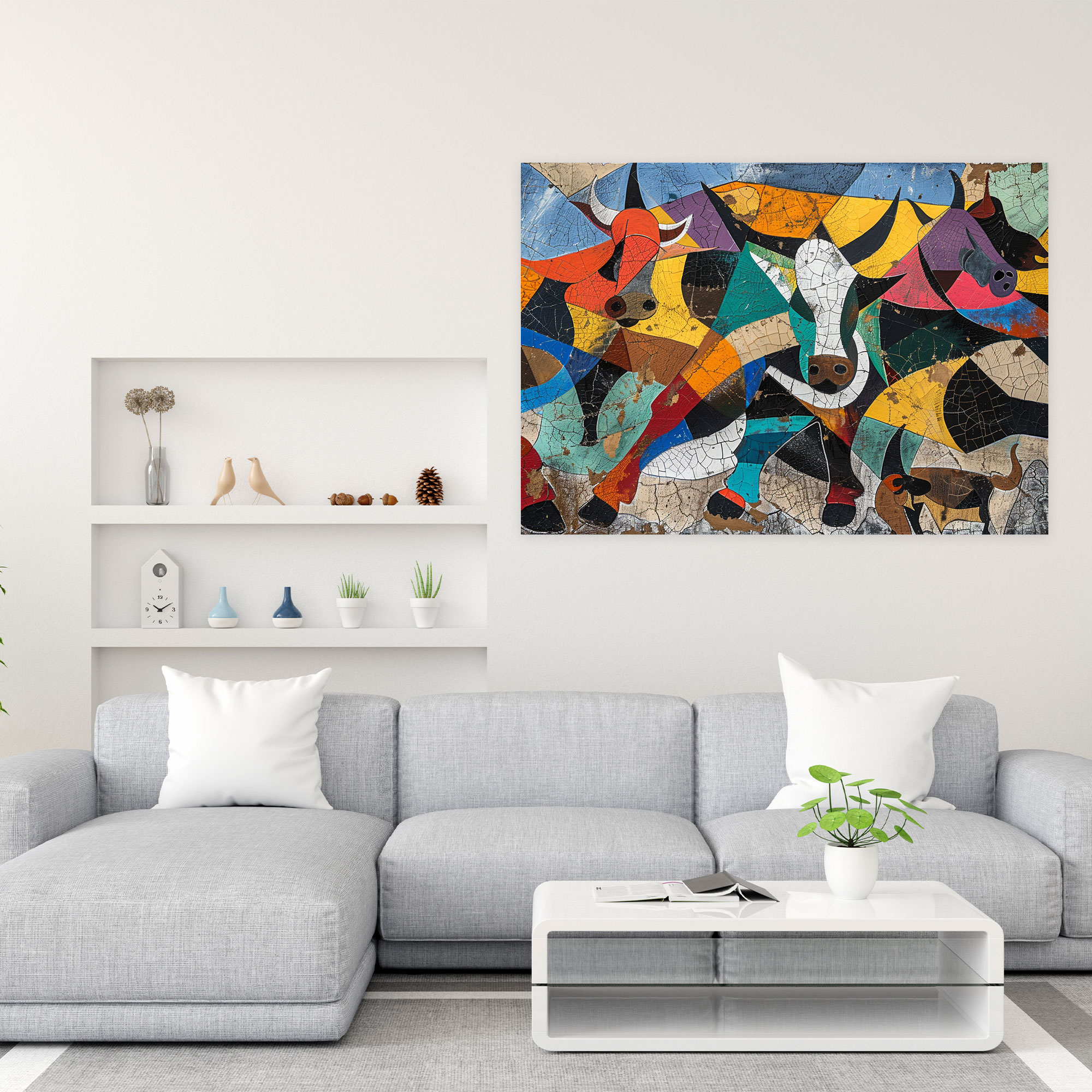 Pablo Picasso Style Canvas Print - Pablo Picasso, Wall Decoration, Home Decoration, Pablo Picasso Style