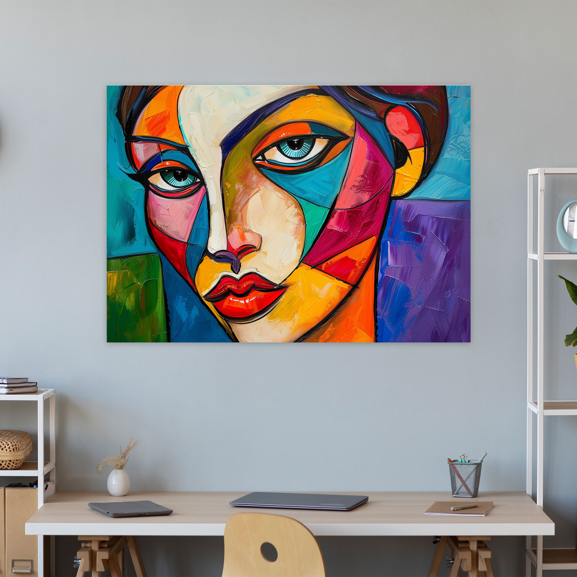 Pablo Picasso Style Canvas Print - Pablo Picasso, Pablo Picasso Style, Wall Decoration, Canvas Print