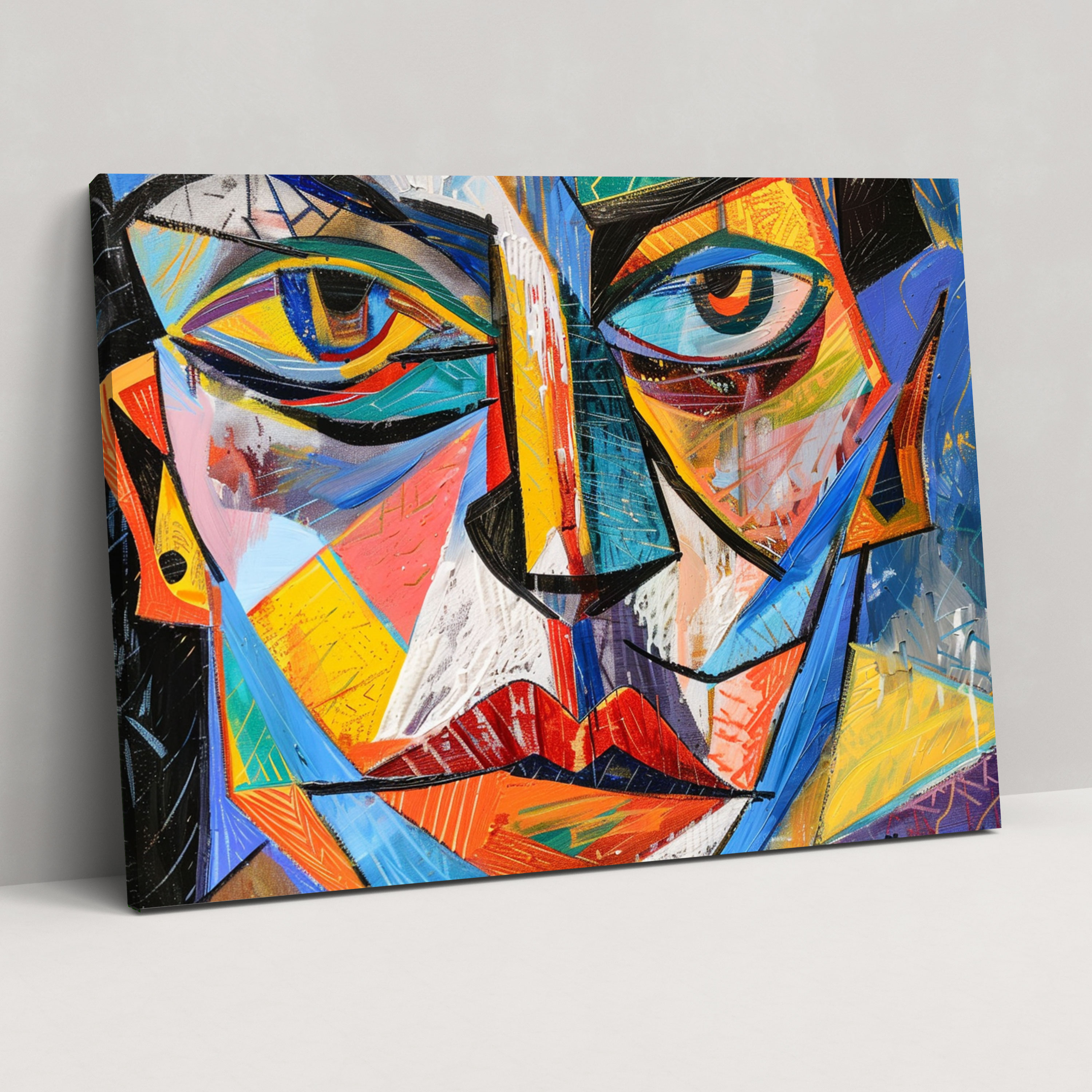 Abstract Portrait Pablo Picasso Canvas Print - Pablo Picasso, Wall Decoration, Wall Art, Canvas Wall Art