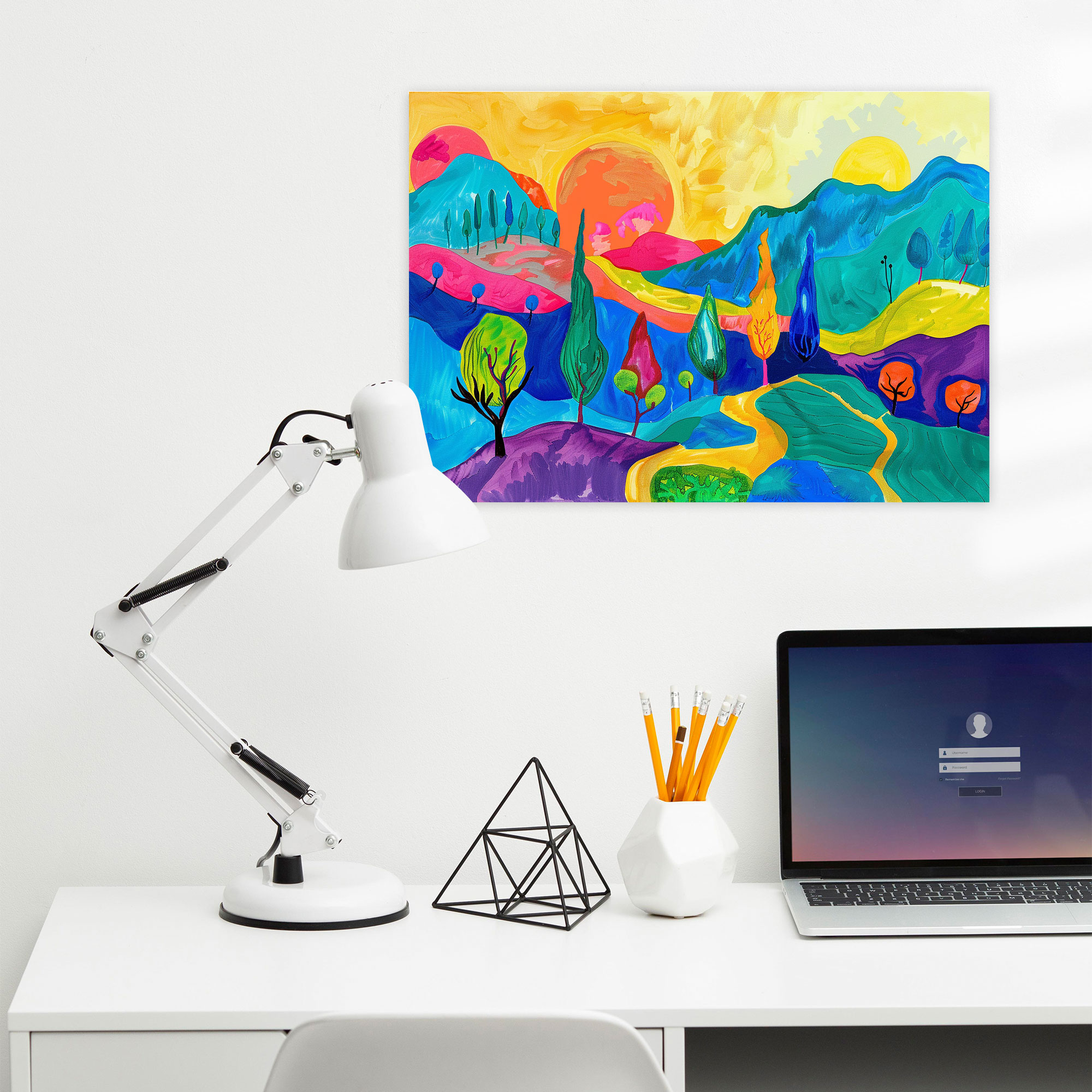 Abstract Landscape Pablo Picasso Canvas Print - Pablo Picasso, Pablo Picasso, Canvas Print, Canvas