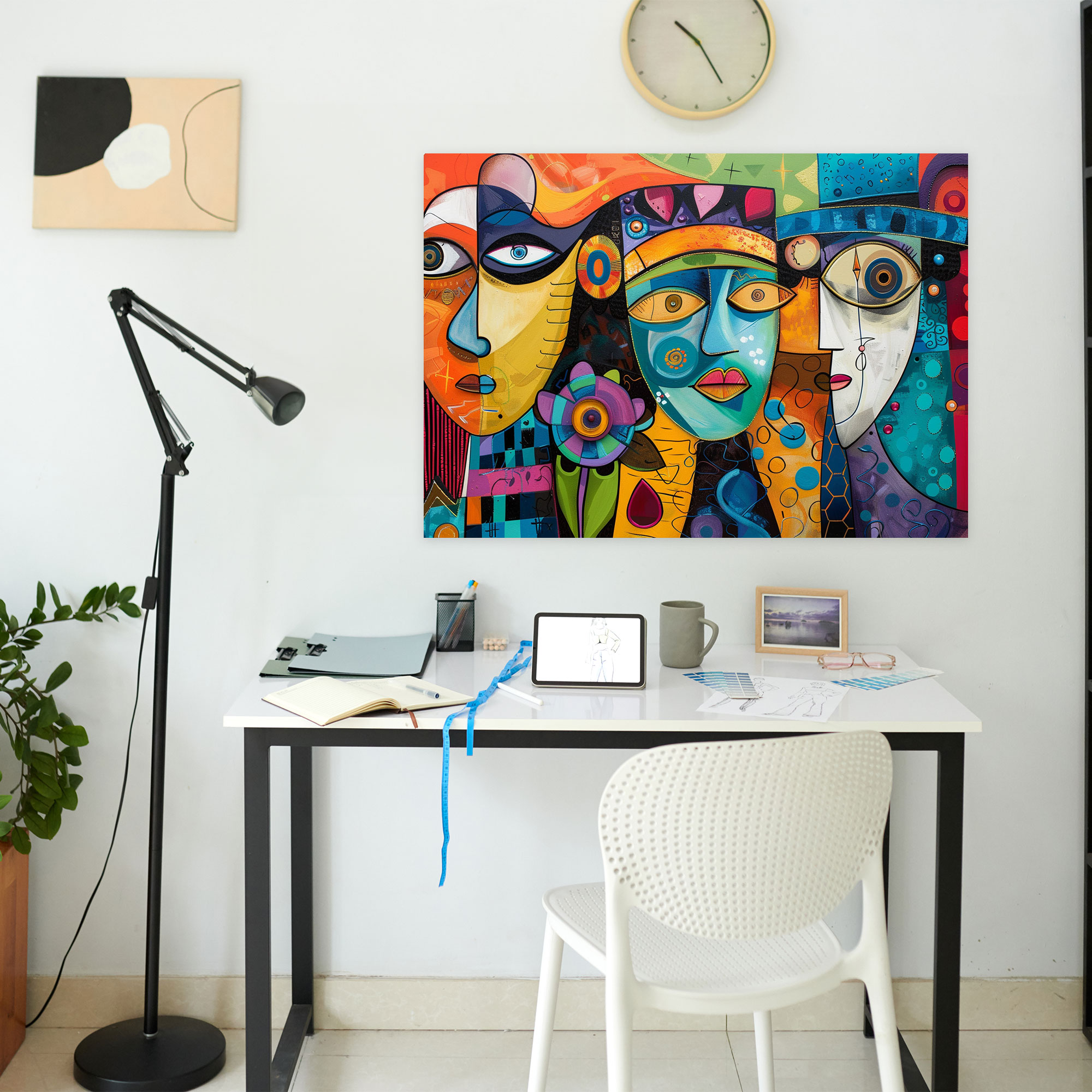 Eğlenceli Pablo Picasso Duvar Sanatı - Kanvas Tablo Duvar Dekorasyonu