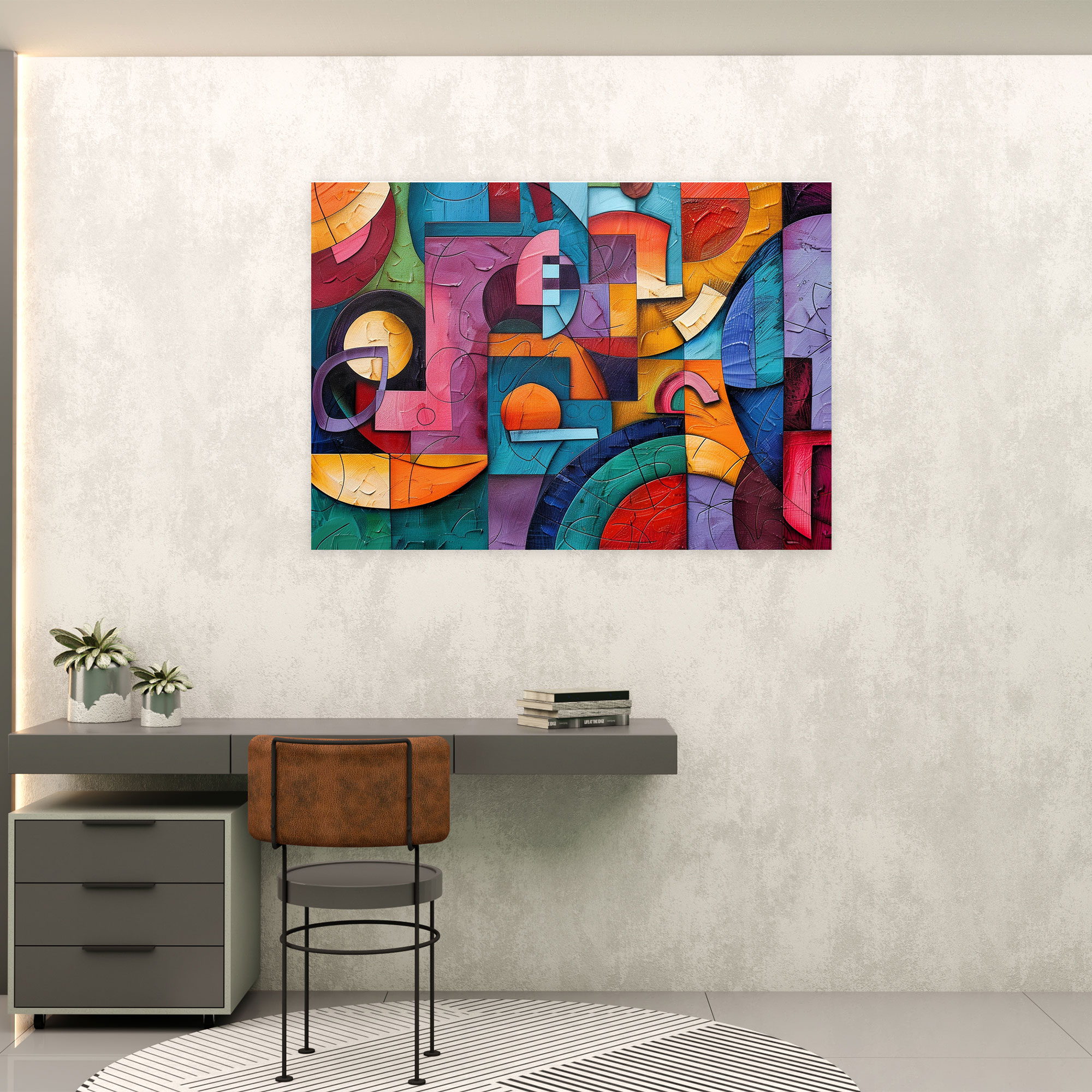 Pablo Picasso Wall Art - Pablo Picasso, Wall Decoration, Geometric Shapes, Wall Art