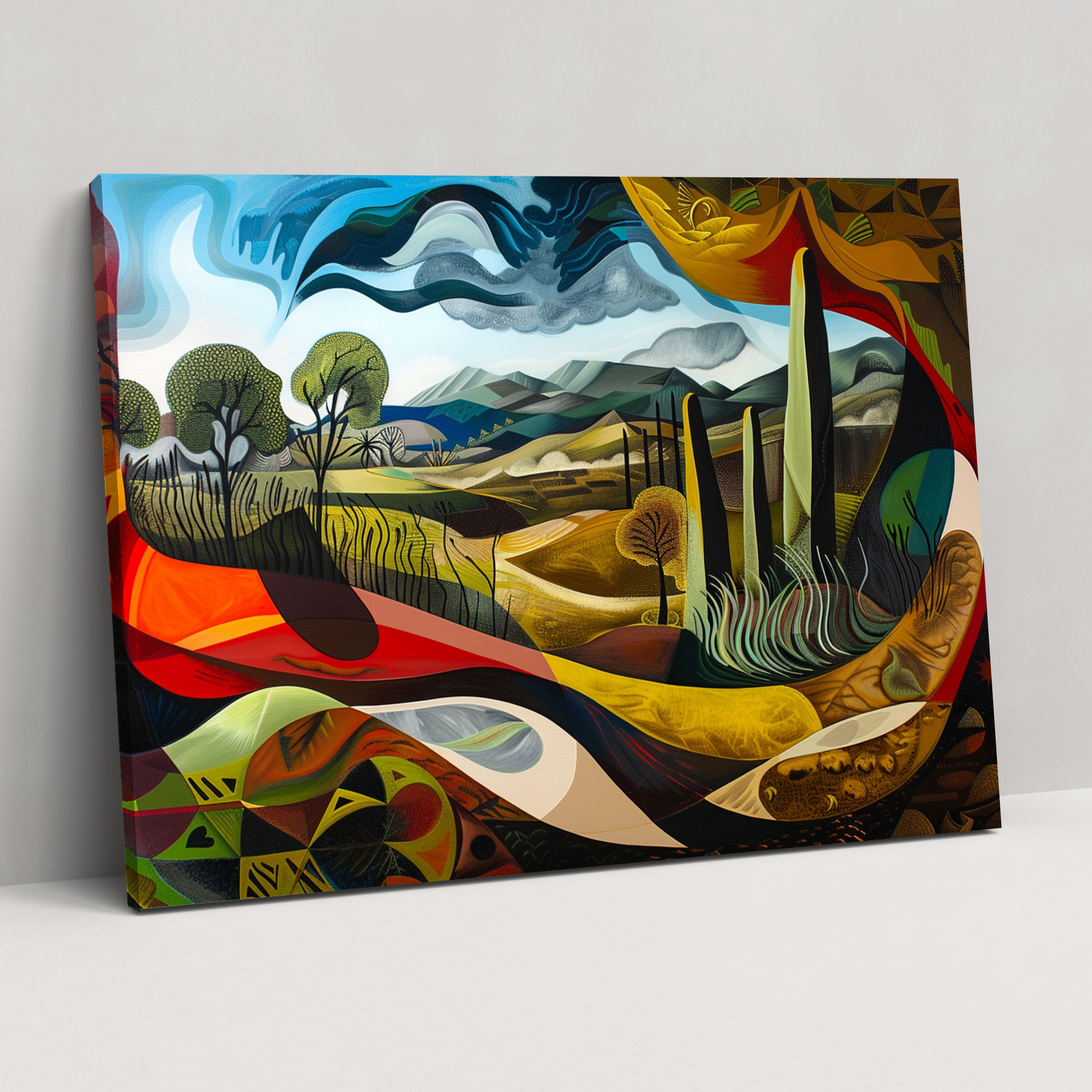 Pablo Picasso Canvas Print - Pablo Picasso, Canvas, Abstract Landscape, Surreal