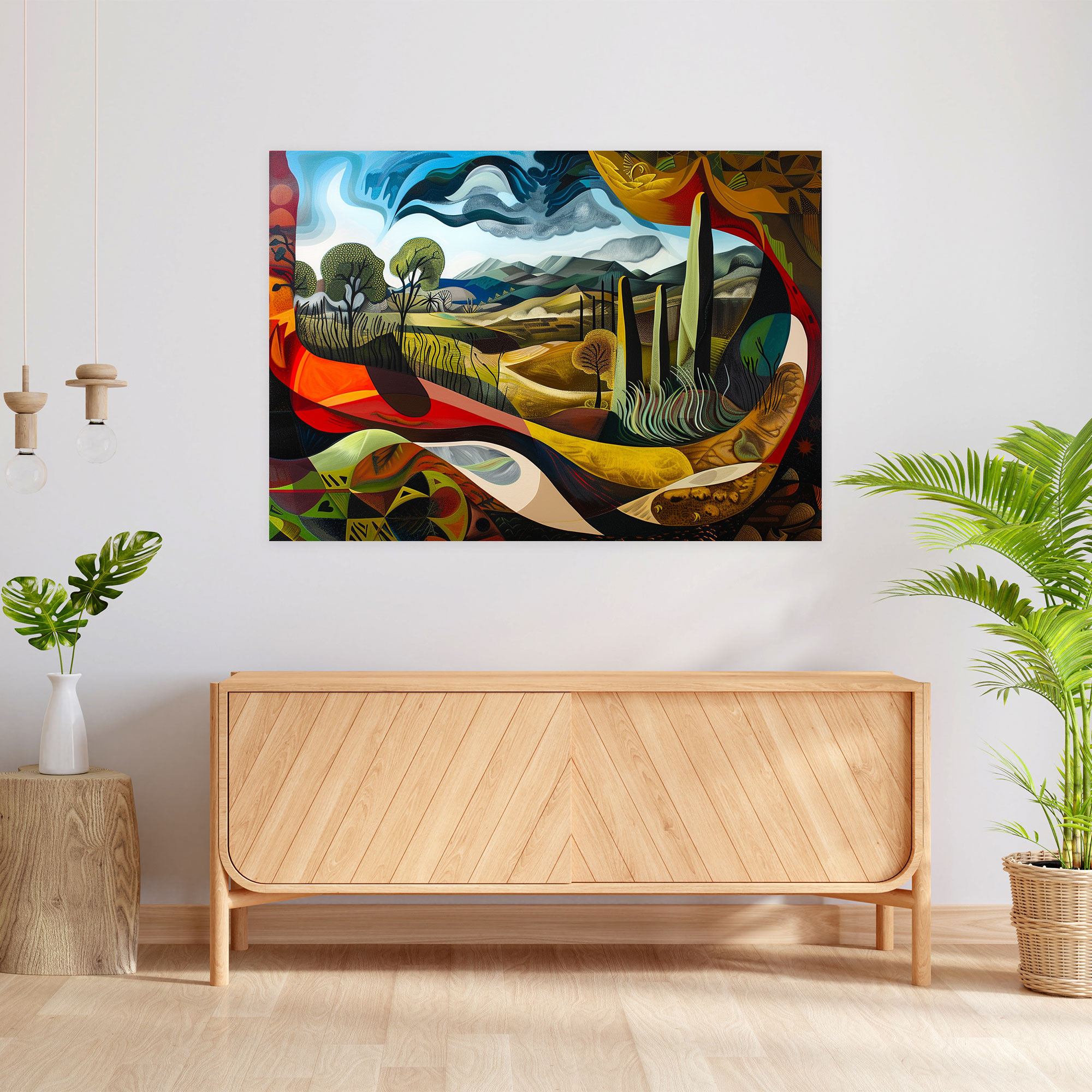Pablo Picasso Canvas Print - Pablo Picasso, Canvas, Abstract Landscape, Surreal