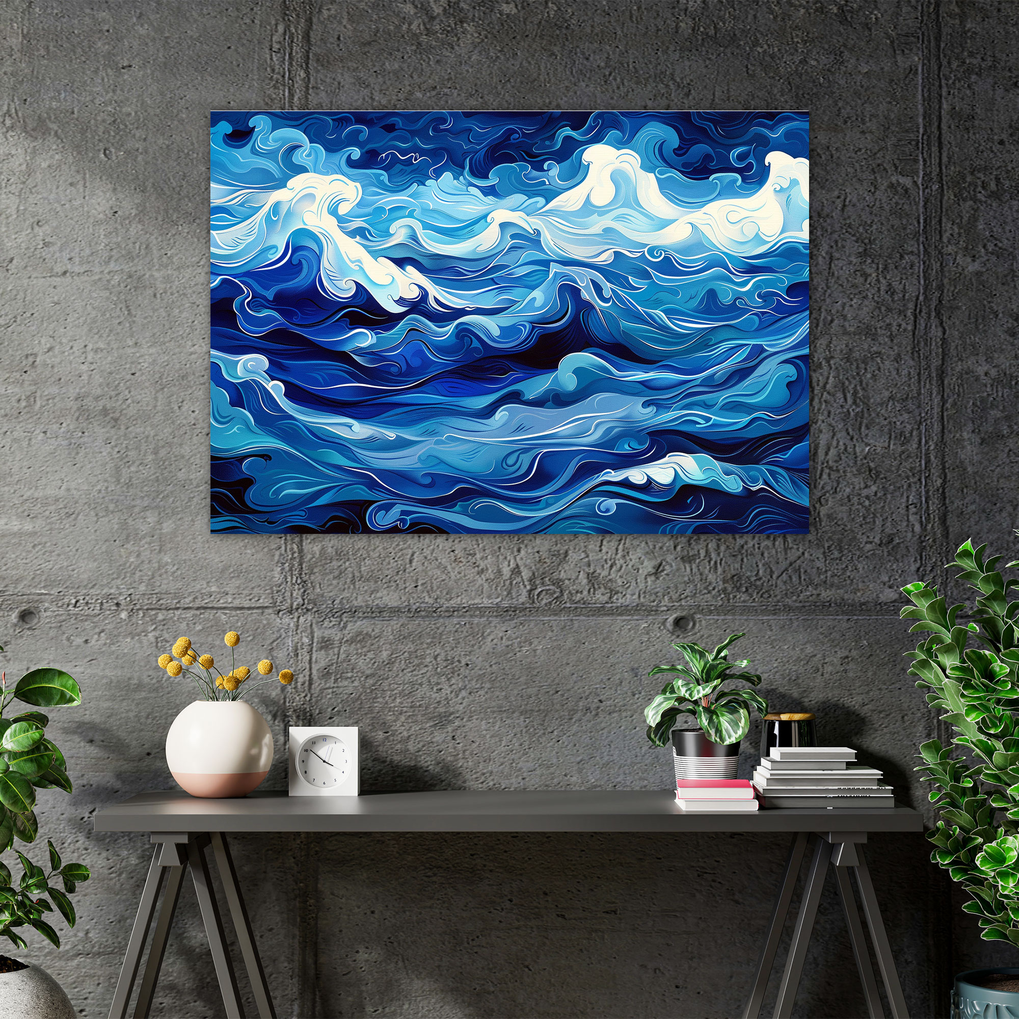Deep Blue Surrealistic Seascape Wall Art - Pablo Picasso, Canvas Wall Art, Canvas Print, Canvas