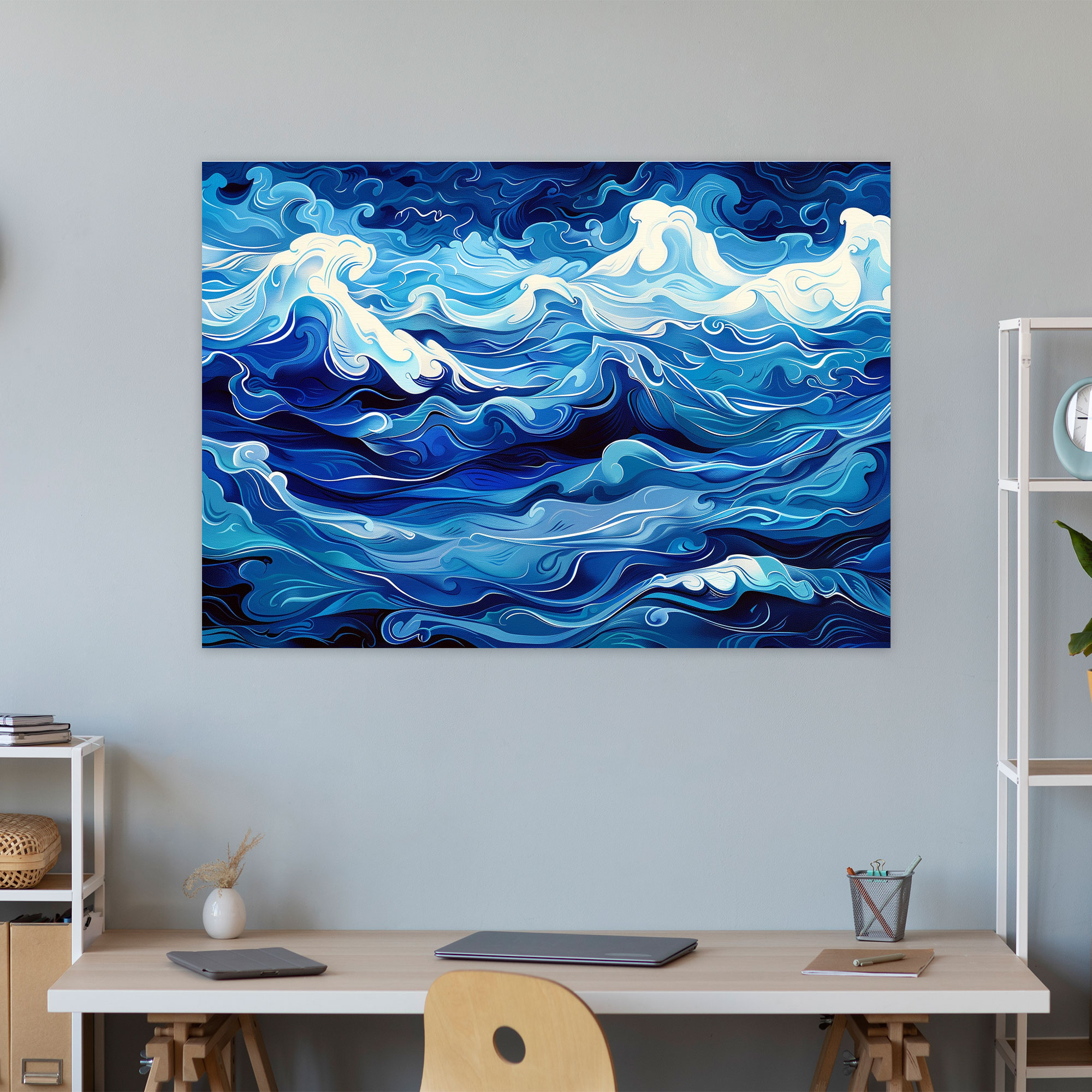 Deep Blue Surrealistic Seascape Wall Art - Pablo Picasso, Canvas Wall Art, Canvas Print, Canvas