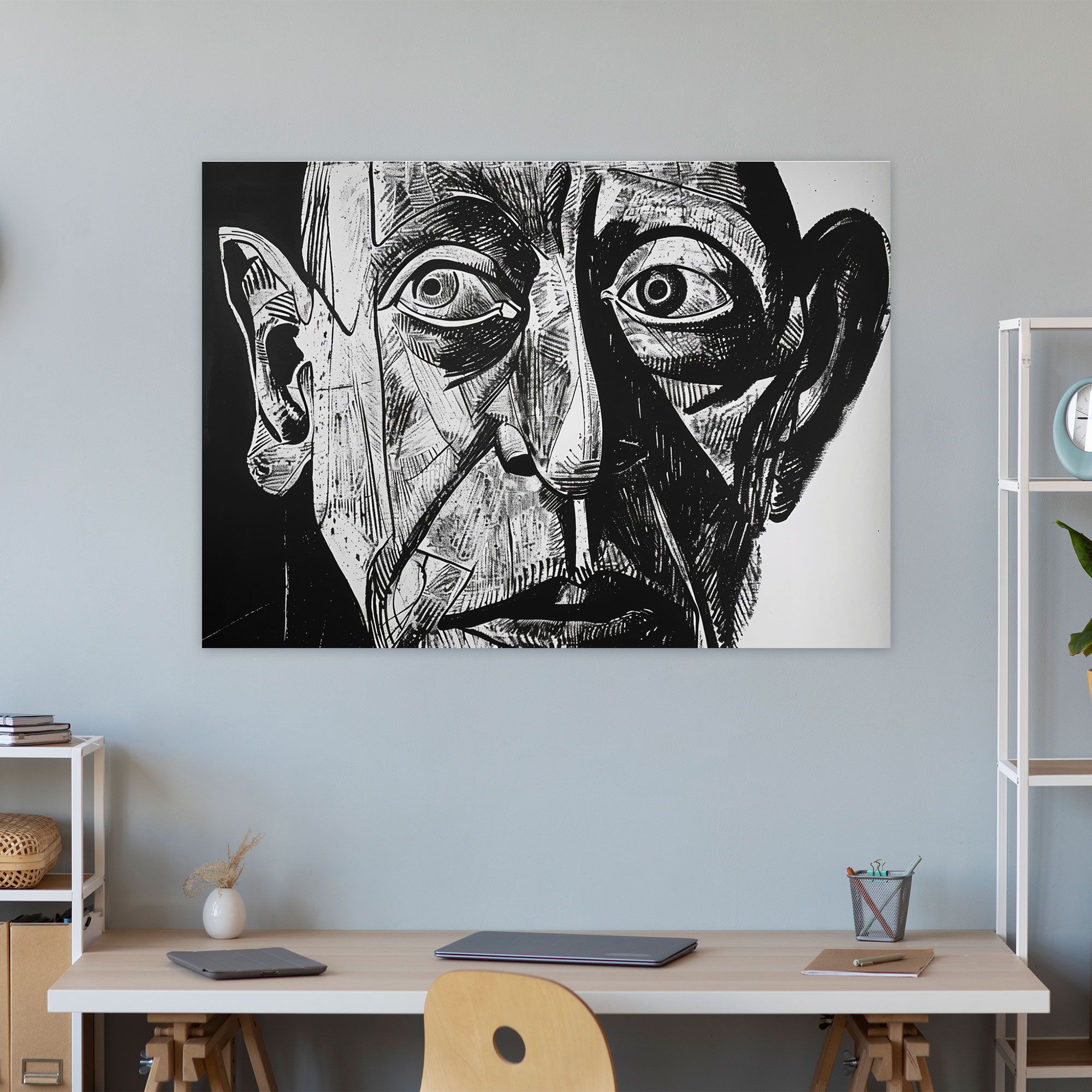 Pablo Picasso Portrait Wall Art - Pablo Picasso, Canvas, Wall Decoration, Wall Art