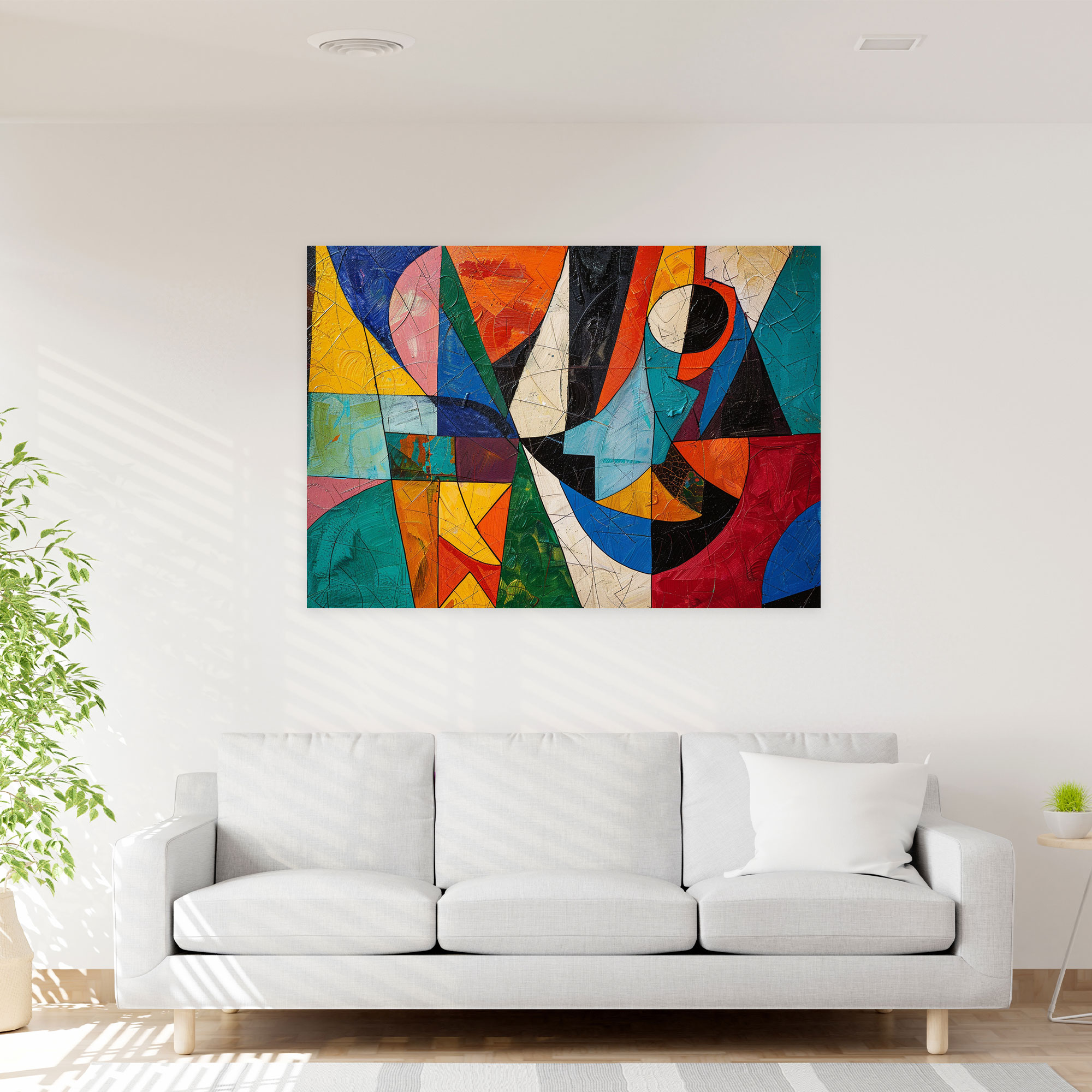 Pablo Picasso Wall Decoration - Pablo Picasso, Home Decoration, Dynamic Composition, Overlapping Shapes
