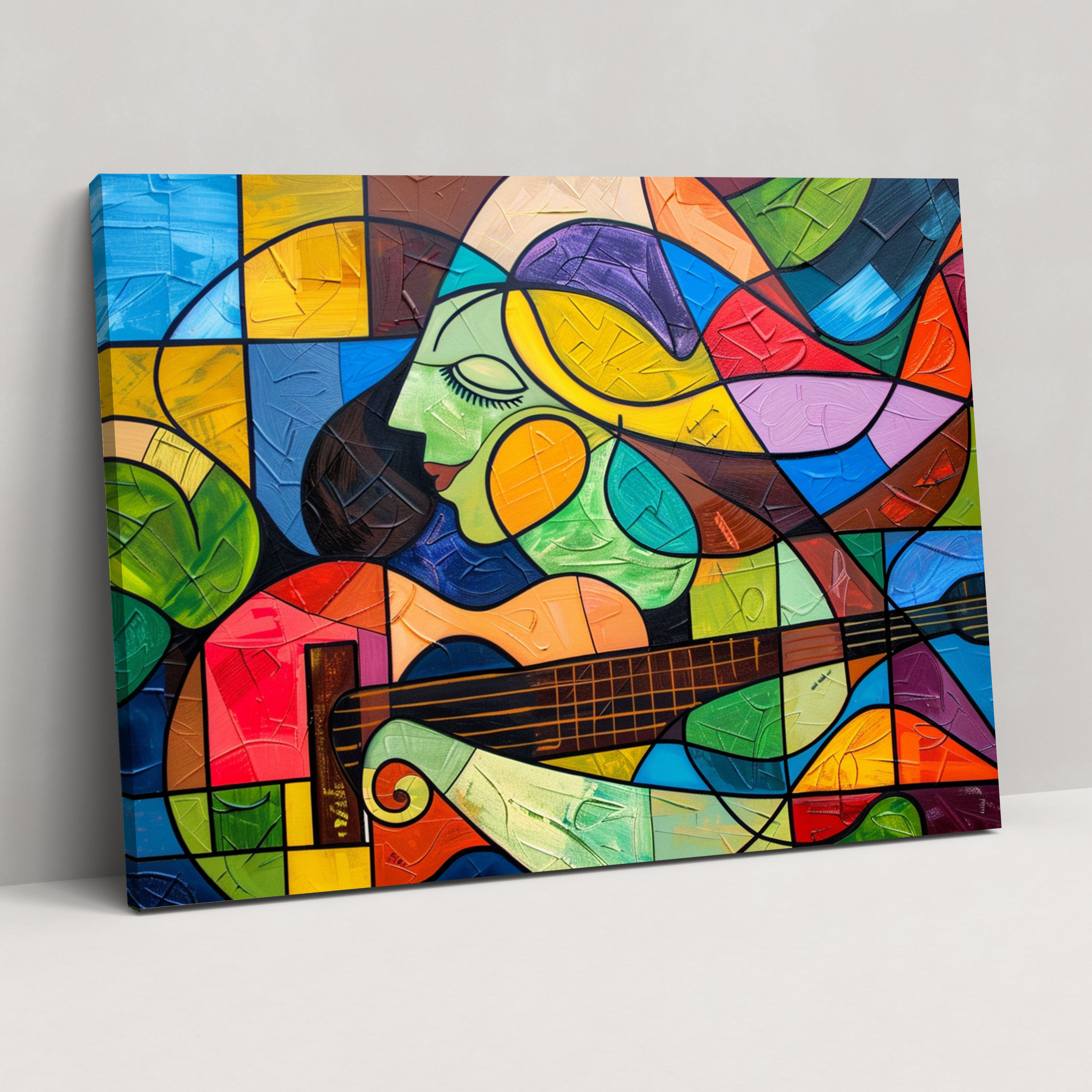 Pablo Picasso Canvas Print - Colorful Abstract Shapes - Pablo Picasso, Canvas, Canvas Print, Wall Decoration