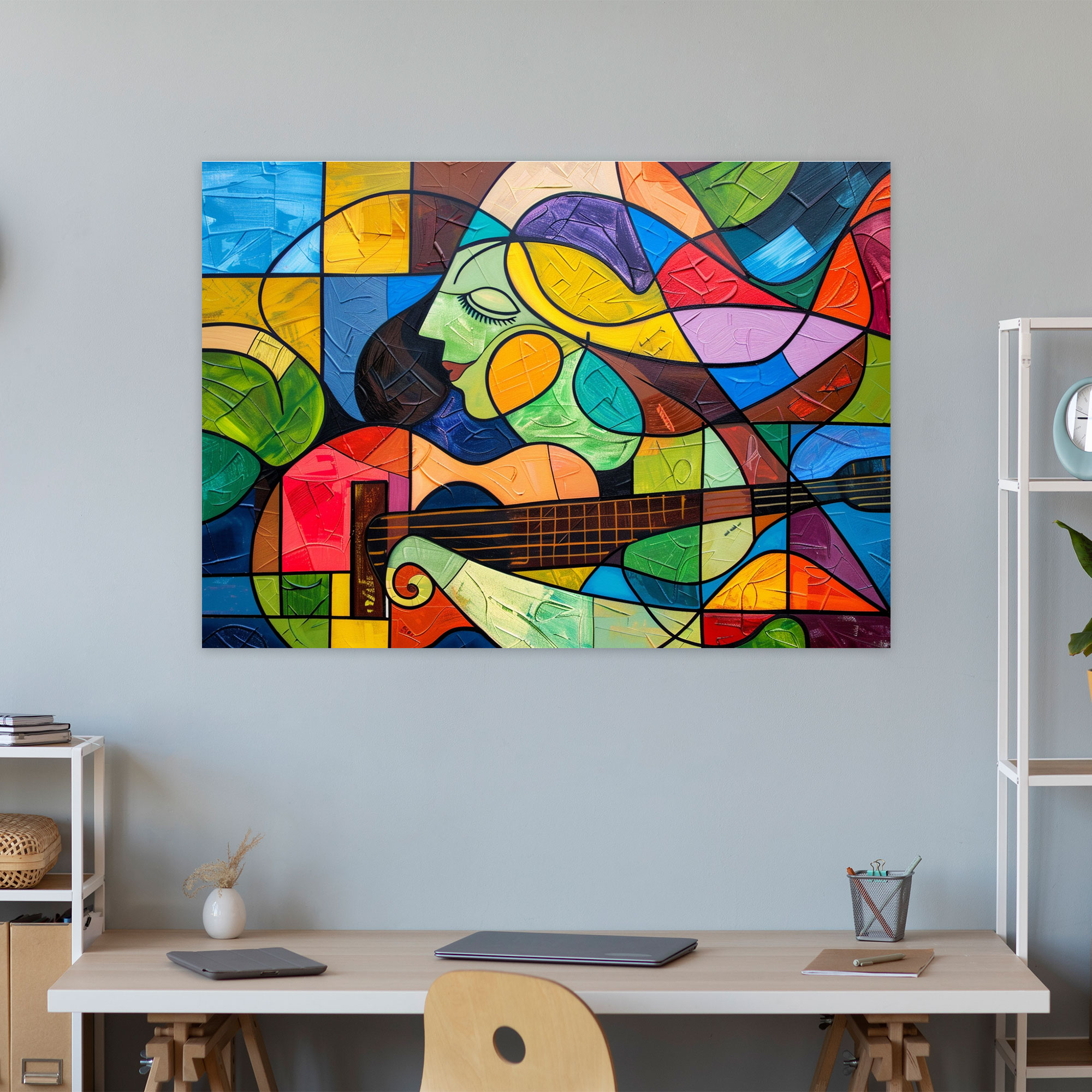 Pablo Picasso Canvas Print - Colorful Abstract Shapes - Pablo Picasso, Canvas, Canvas Print, Wall Decoration
