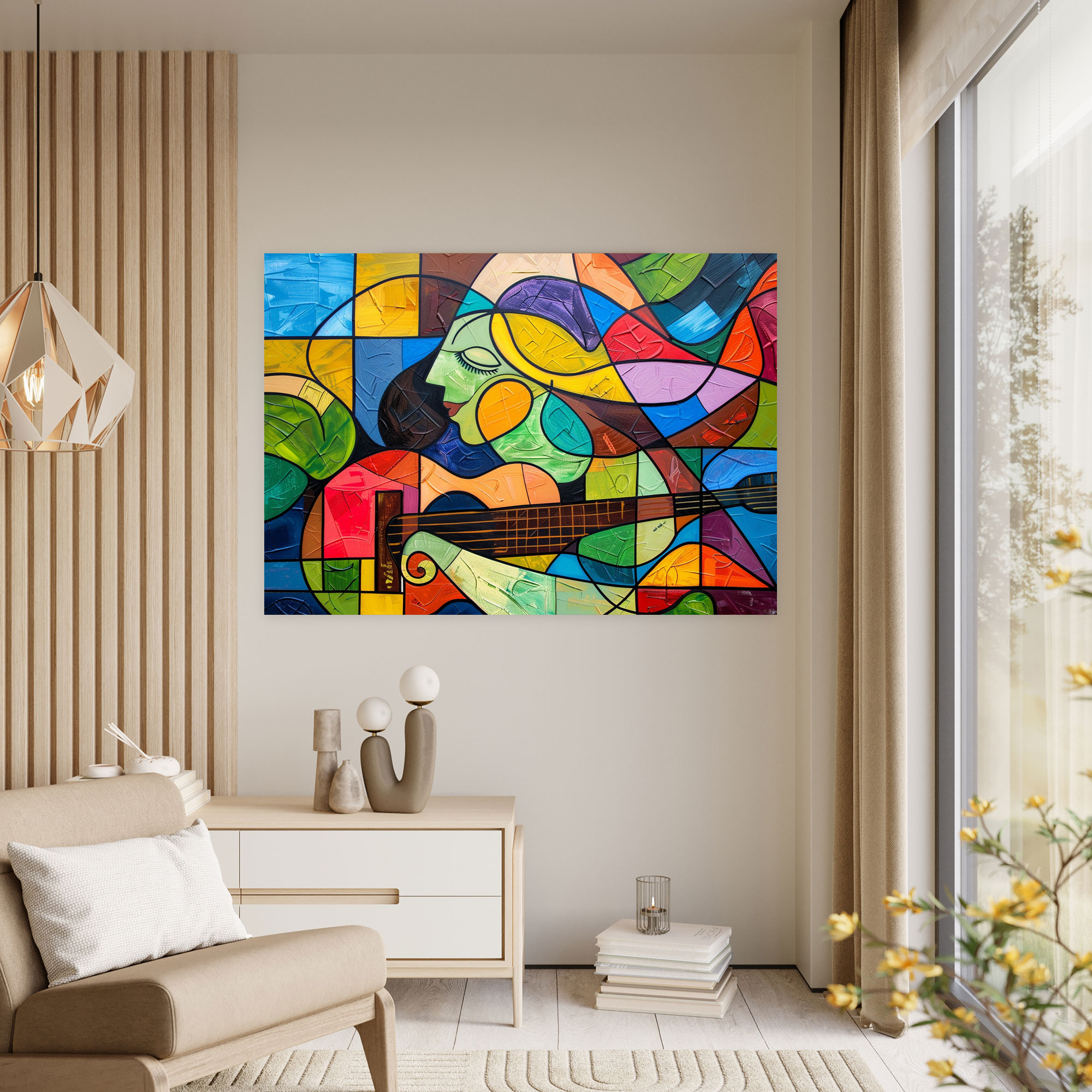 Pablo Picasso Canvas Print - Colorful Abstract Shapes - Pablo Picasso, Canvas, Canvas Print, Wall Decoration