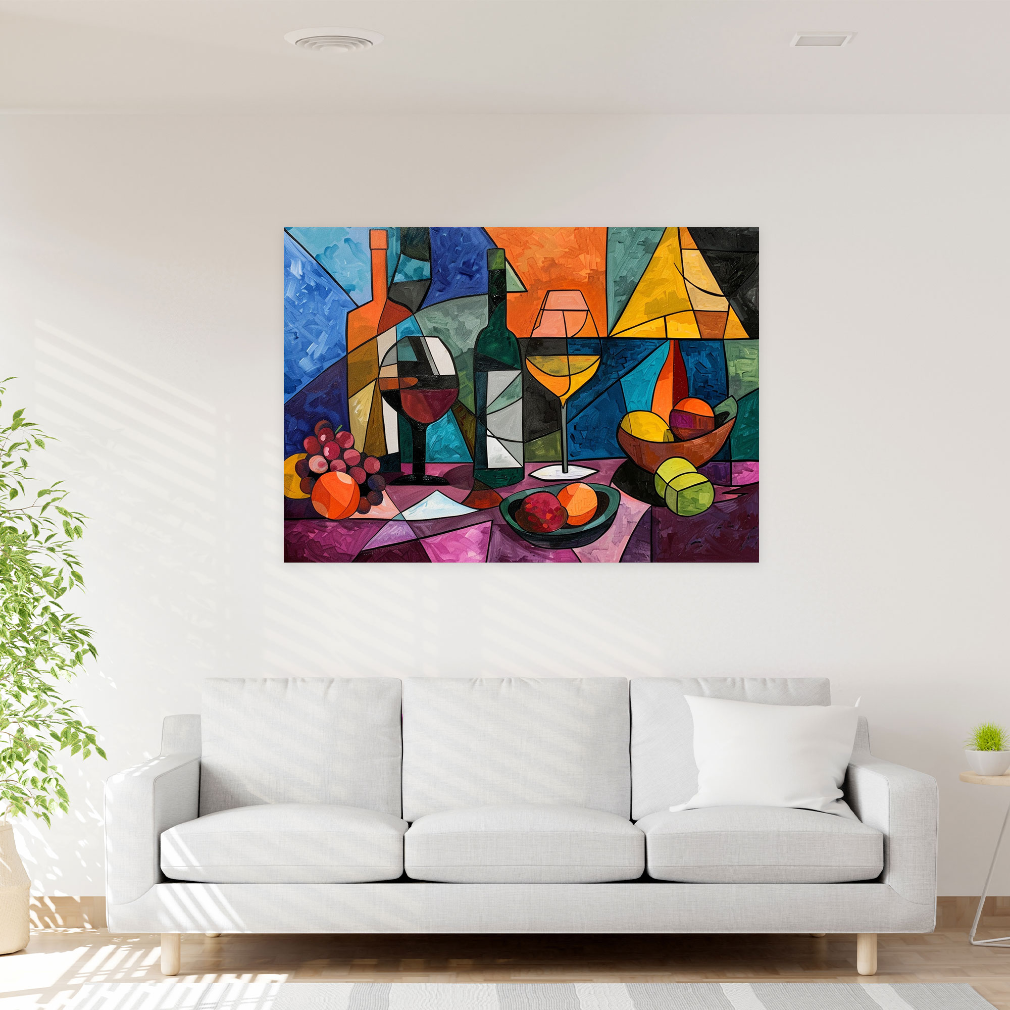 Pablo Picasso Canvas Print - Pablo Picasso, Wall Art, Wall Decoration, Cubist Still Life