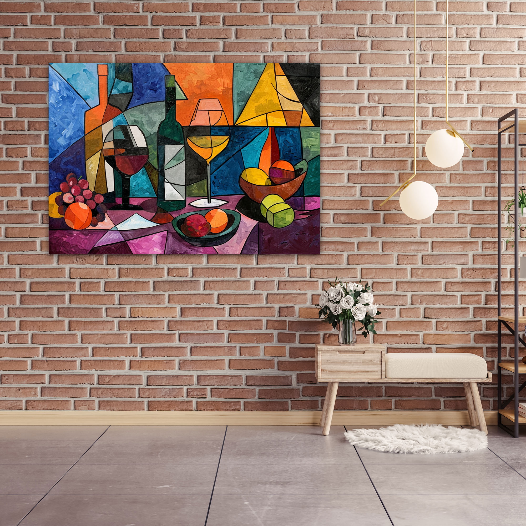Pablo Picasso Canvas Print - Pablo Picasso, Wall Art, Wall Decoration, Cubist Still Life