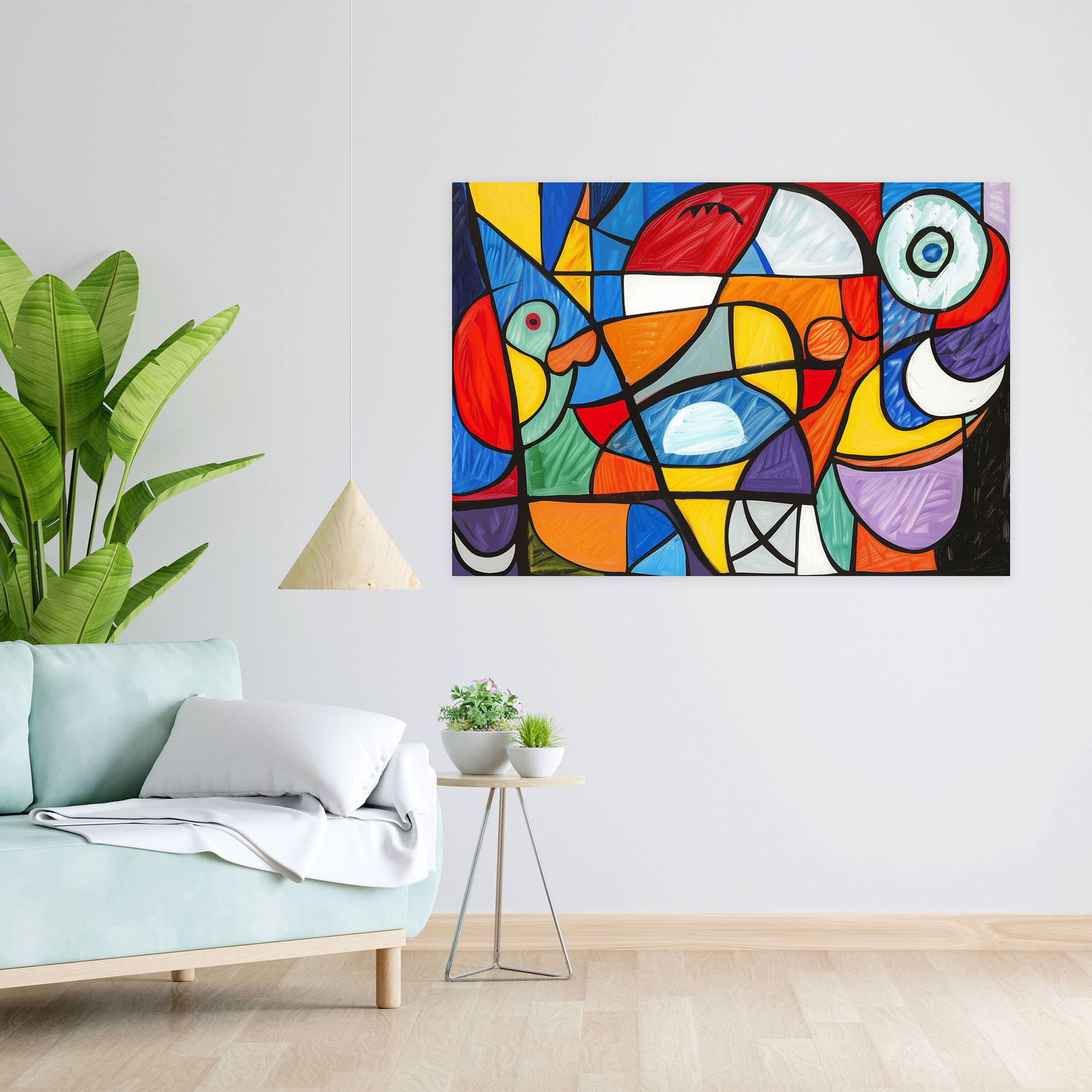Pablo Picasso Wall Art - Pablo Picasso, Colorful Abstract Composition, Wall Decoration, Pablo Picasso