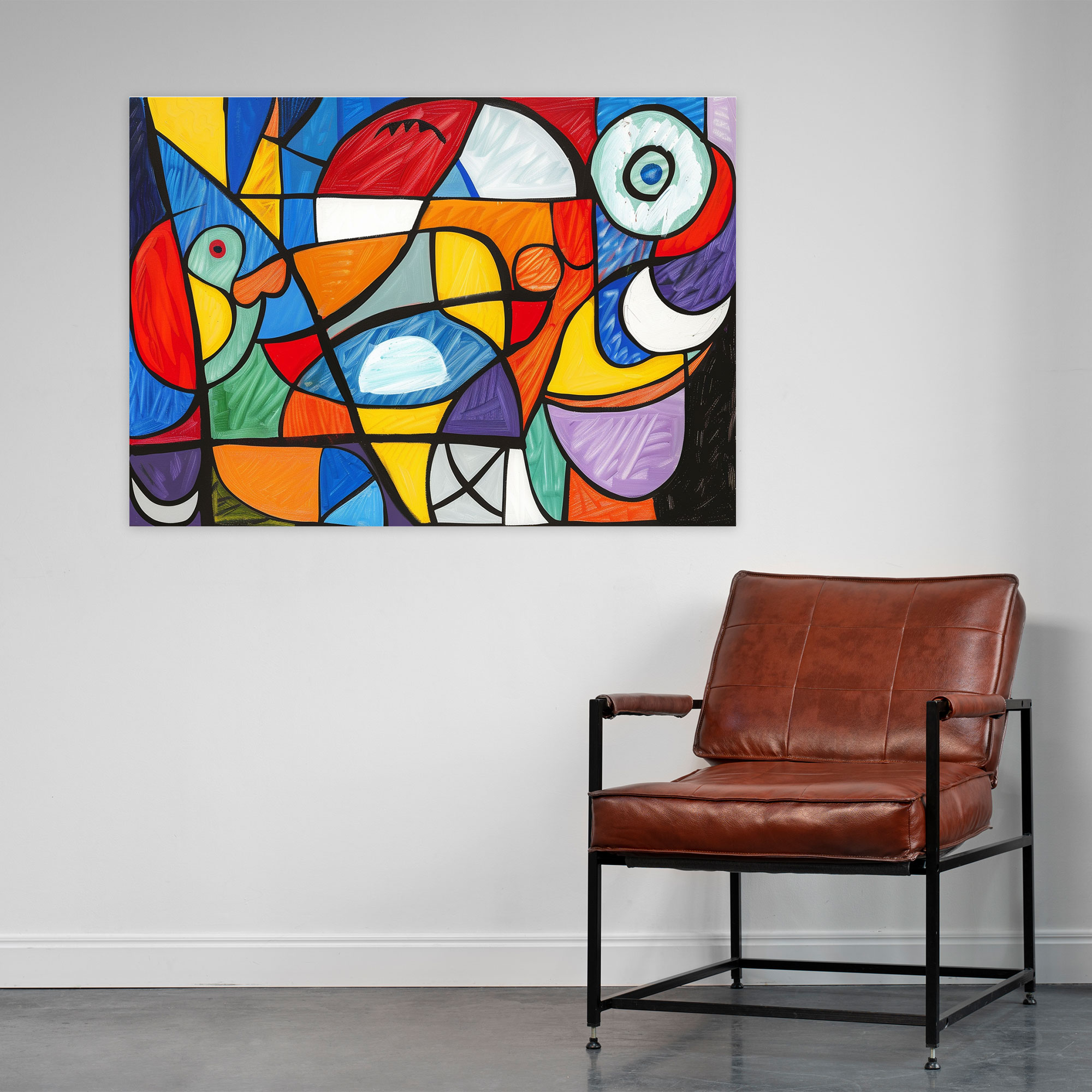 Pablo Picasso Wall Art - Pablo Picasso, Colorful Abstract Composition, Wall Decoration, Pablo Picasso