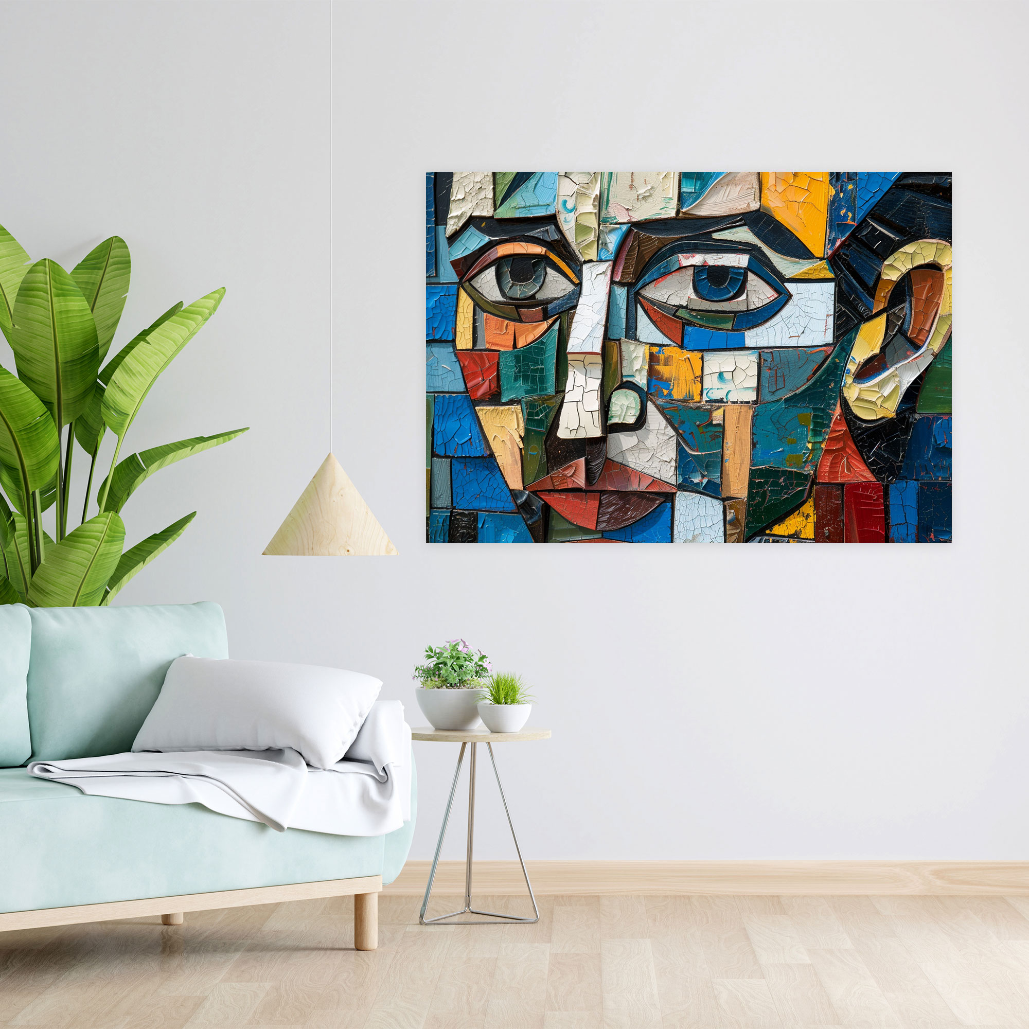 Pablo Picasso Duvar Dekorasyonu - Kanvas Tablo Kübist Portre Duvar Dekorasyonu